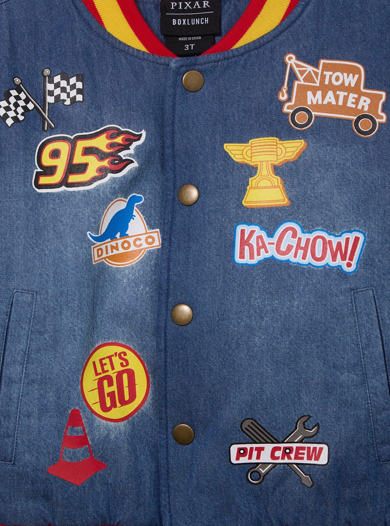Disney Pixar Cars Flames Toddler Bomber Jacket &mdash; BoxLunch Exclusive, DENIM, alternate