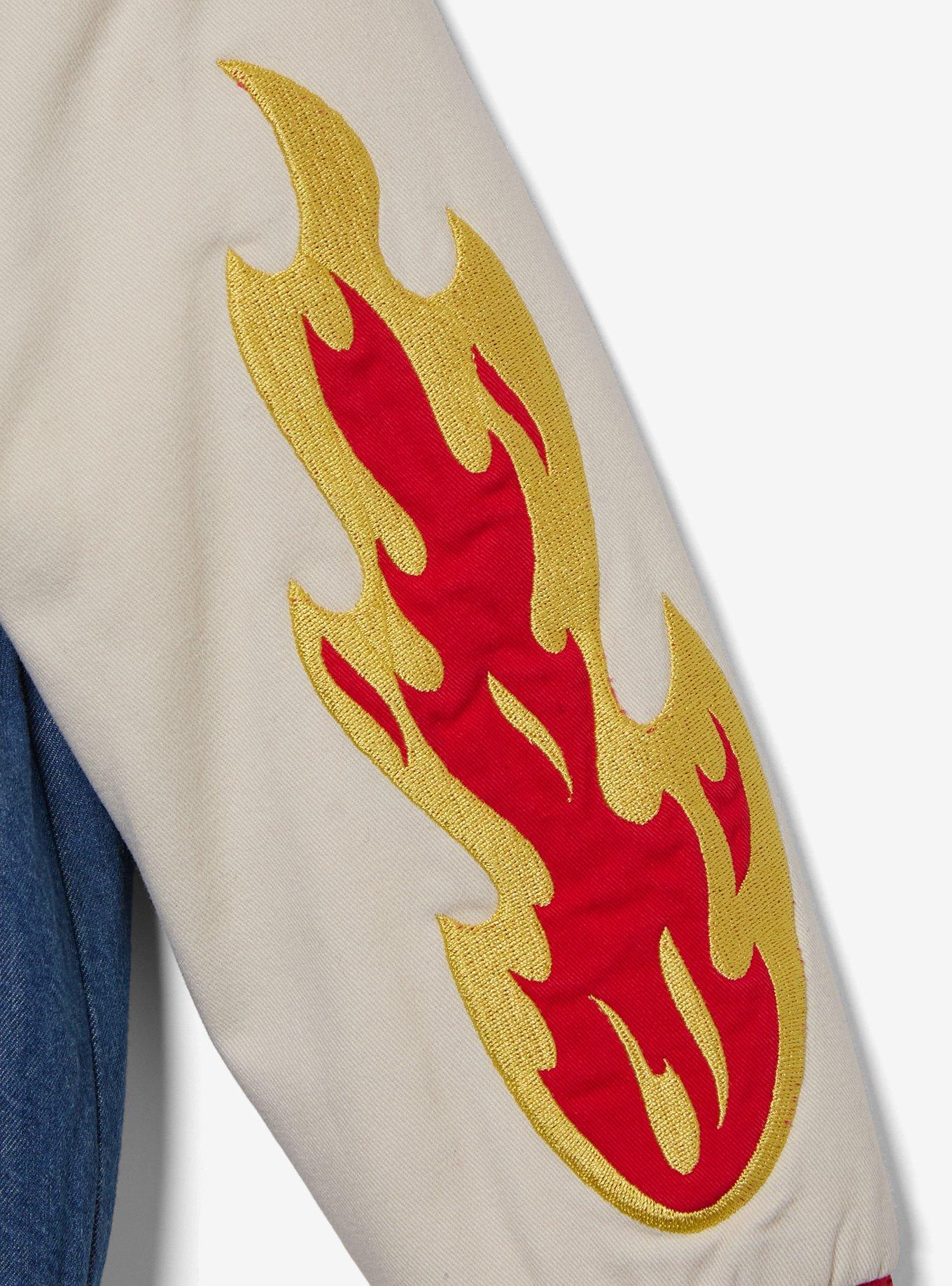 Disney Pixar Cars Flames Toddler Bomber Jacket &mdash; BoxLunch Exclusive, DENIM, alternate