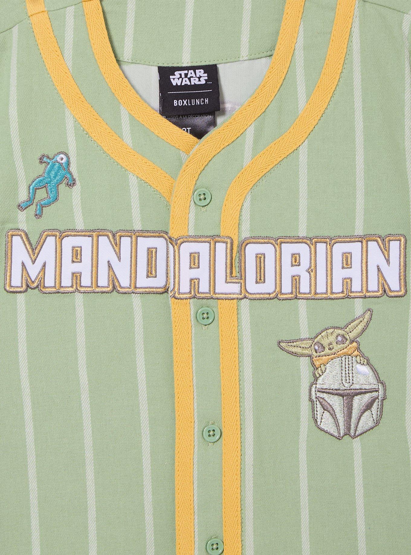 Star Wars The Mandalorian Grogu Toddler Baseball Jersey &mdash; BoxLunch Exclusive, SAGE, alternate