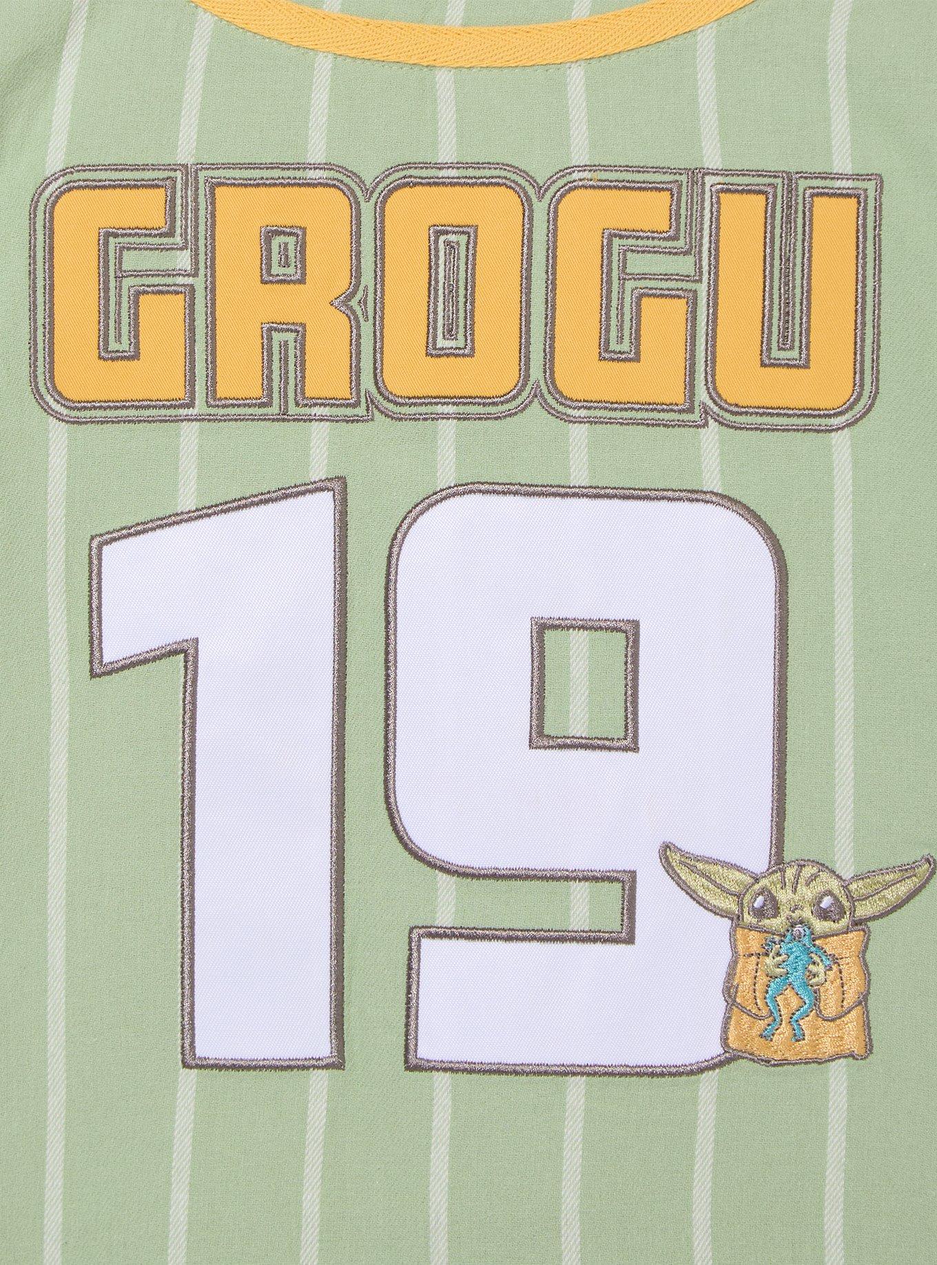 Star Wars The Mandalorian Grogu Toddler Baseball Jersey &mdash; BoxLunch Exclusive, SAGE, alternate