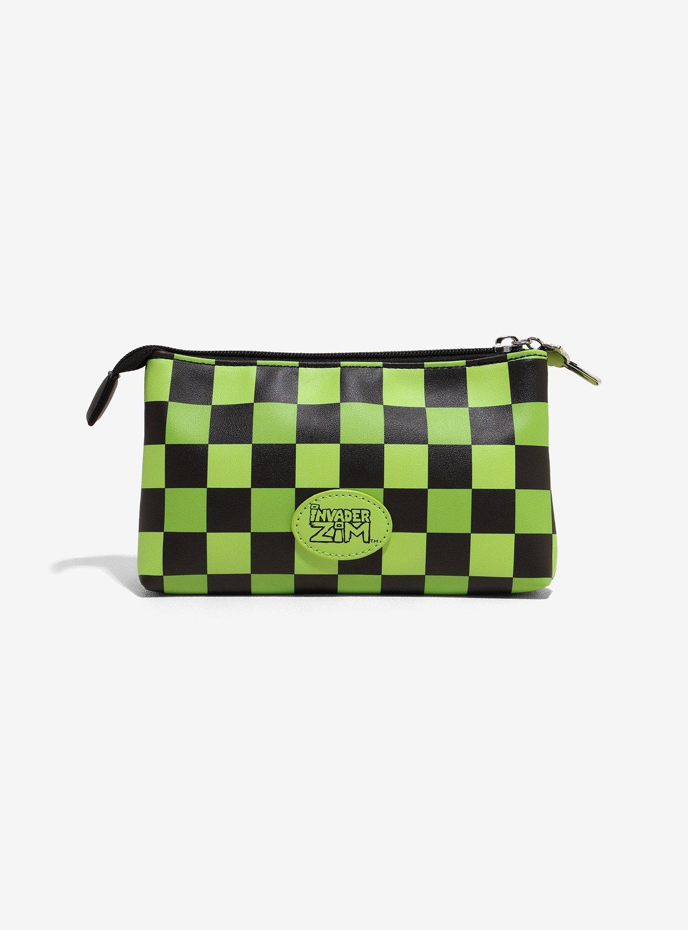 Invader Zim Checkered Makeup Bag, , hi-res