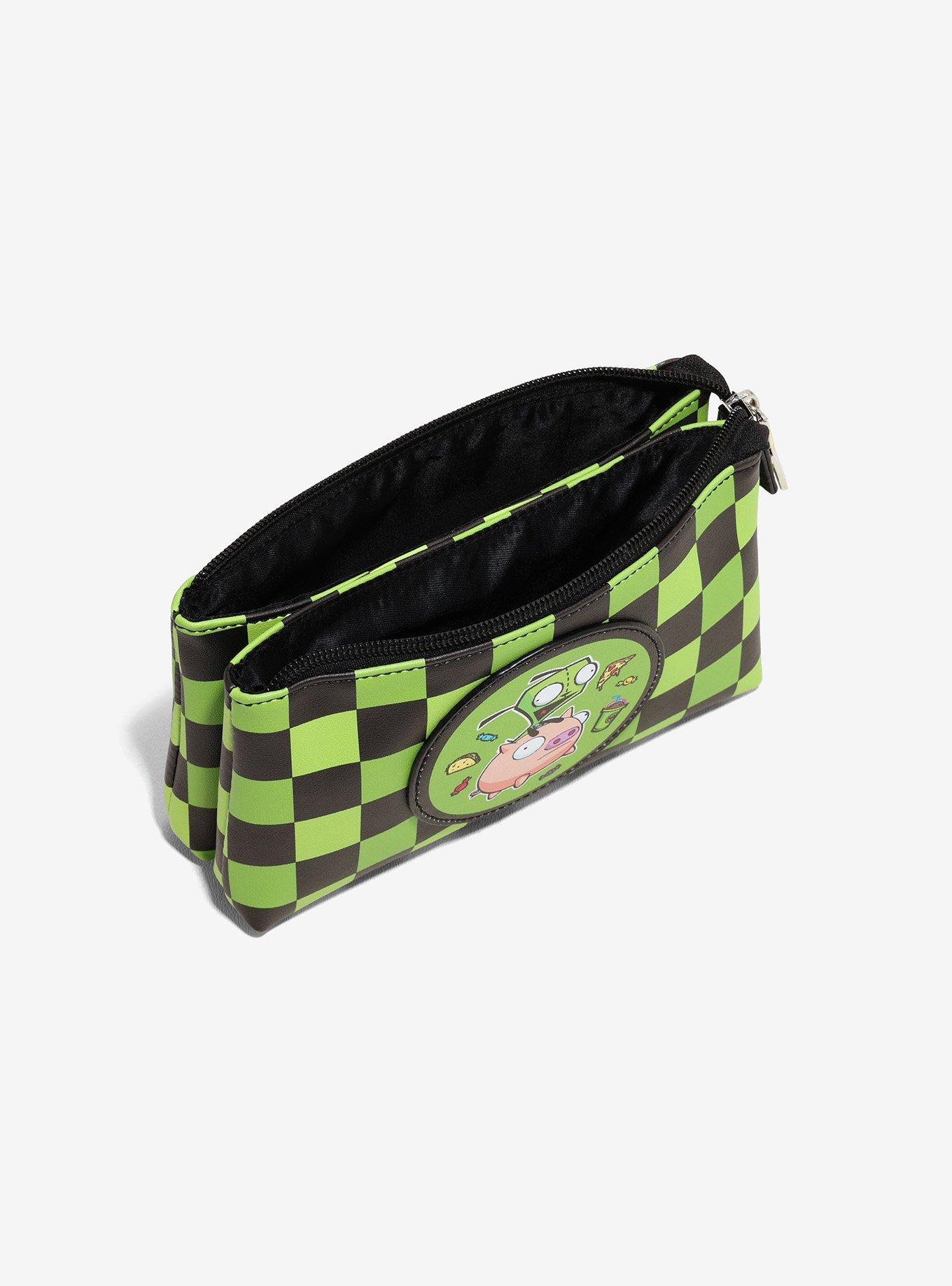 Invader Zim Checkered Makeup Bag, , alternate