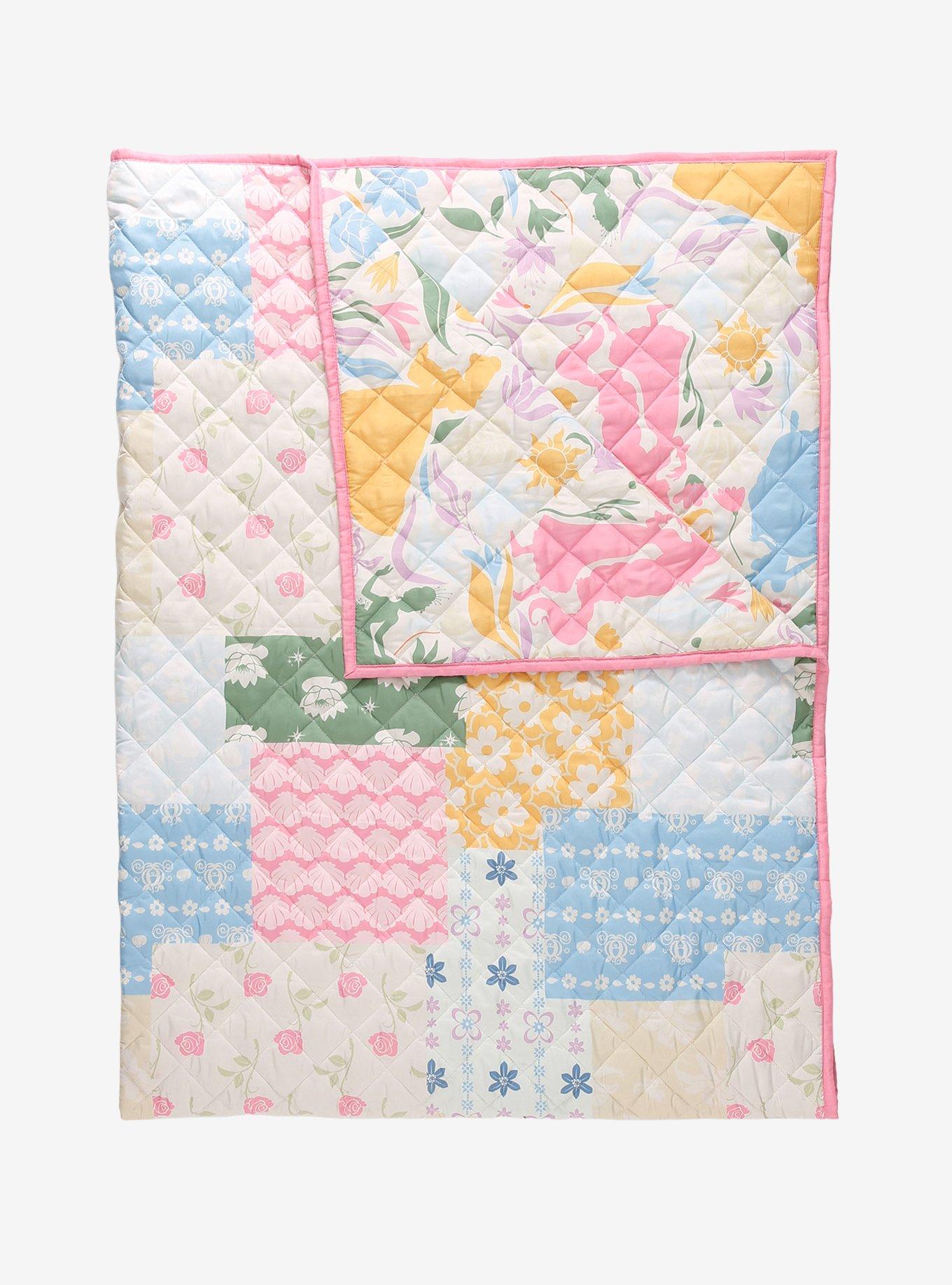 Disney Princess Floral Quilted Blanket — BoxLunch Exclusive