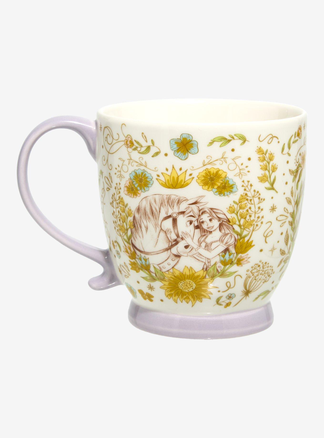 Disney Tangled Rapunzel & Maximus Floral Mug — BoxLunch Exclusive