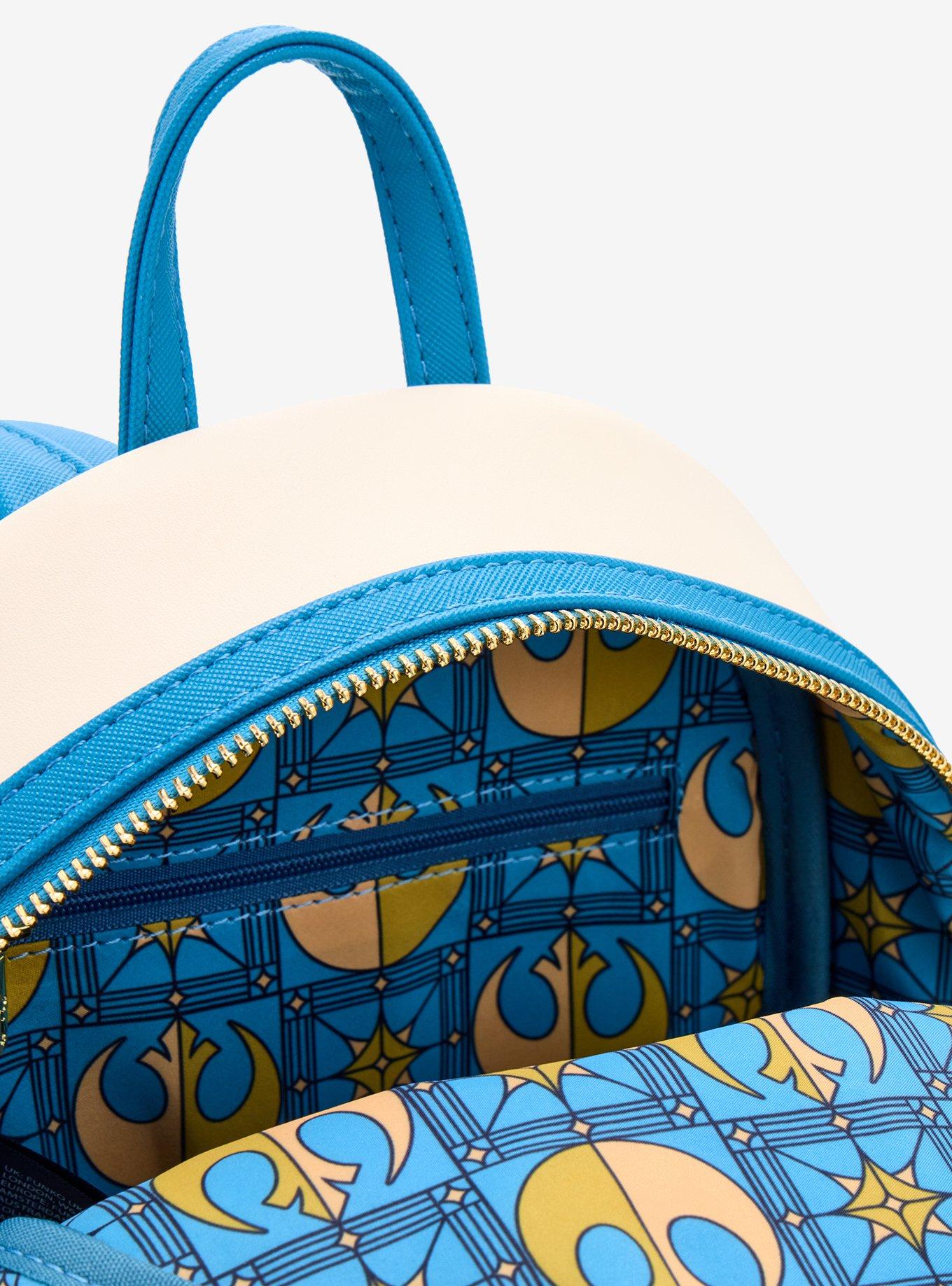 Loungefly Star Wars R2-D2 Stained Glass Portrait Mini Backpack - BoxLunch Exclusive