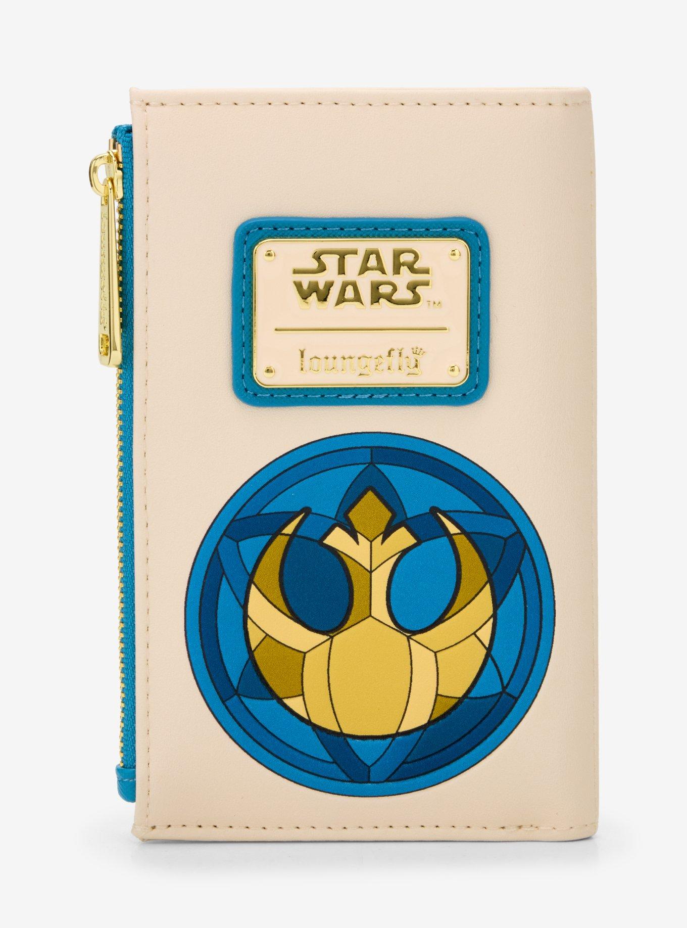 Loungefly Star Wars R2-D2 Stained Glass Portrait Wallet - BoxLunch Exclusive, , alternate