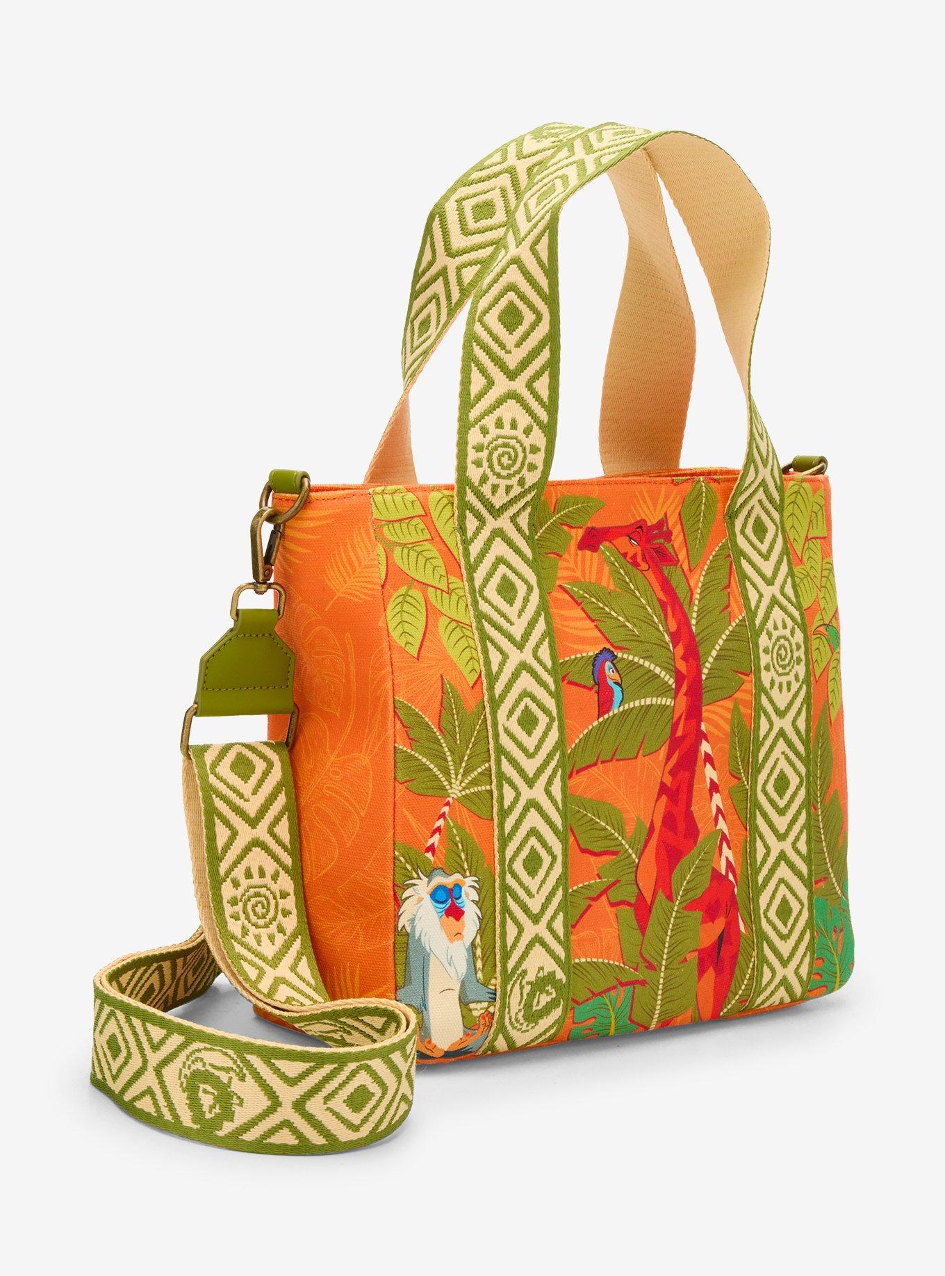 Loungefly Disney The Lion King Animals Printed Crossbody Tote Bag - BoxLunch Exclusive, , hi-res