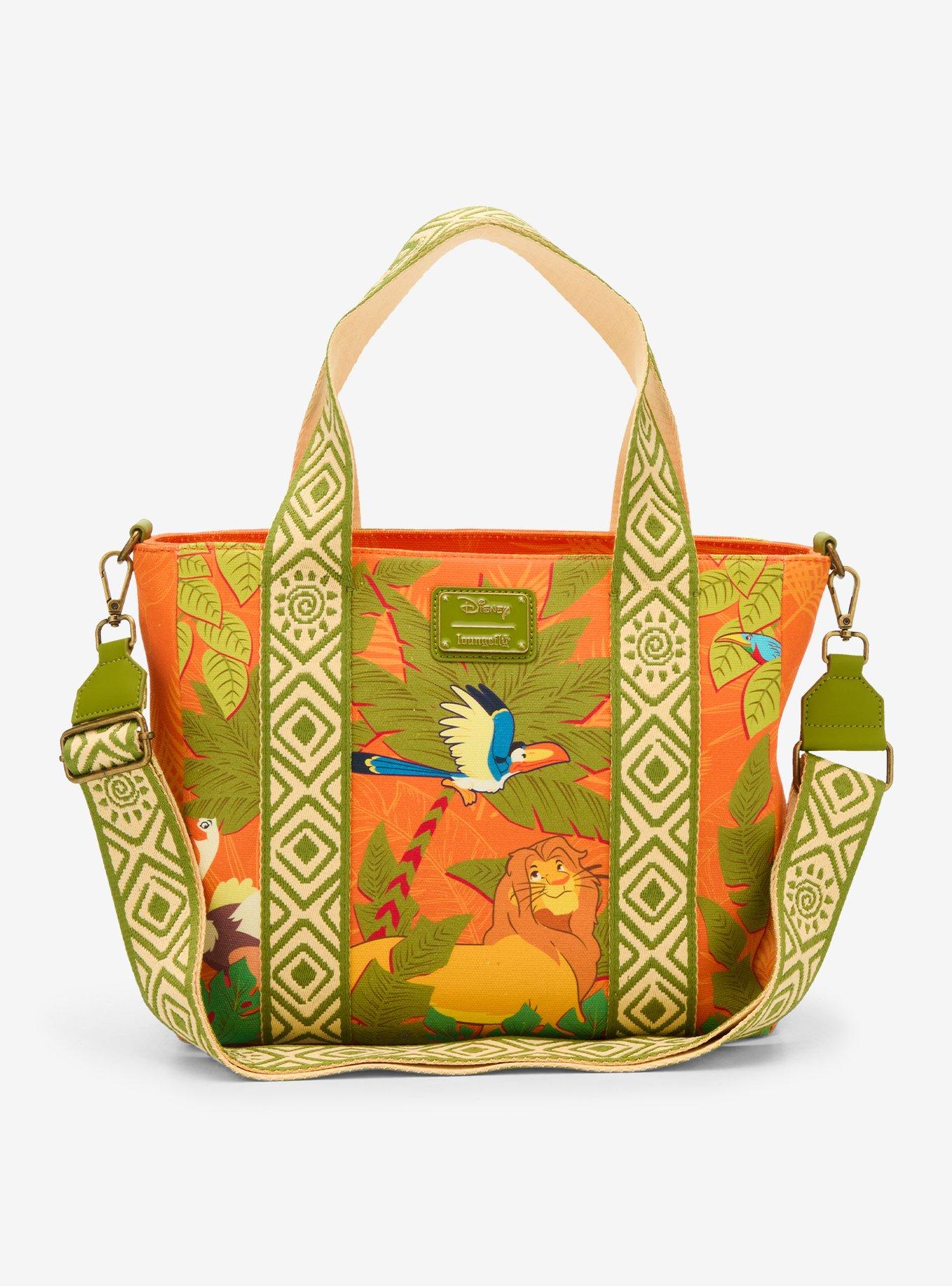 Loungefly Disney The Lion King Animals Printed Crossbody Tote Bag - BoxLunch Exclusive, , alternate