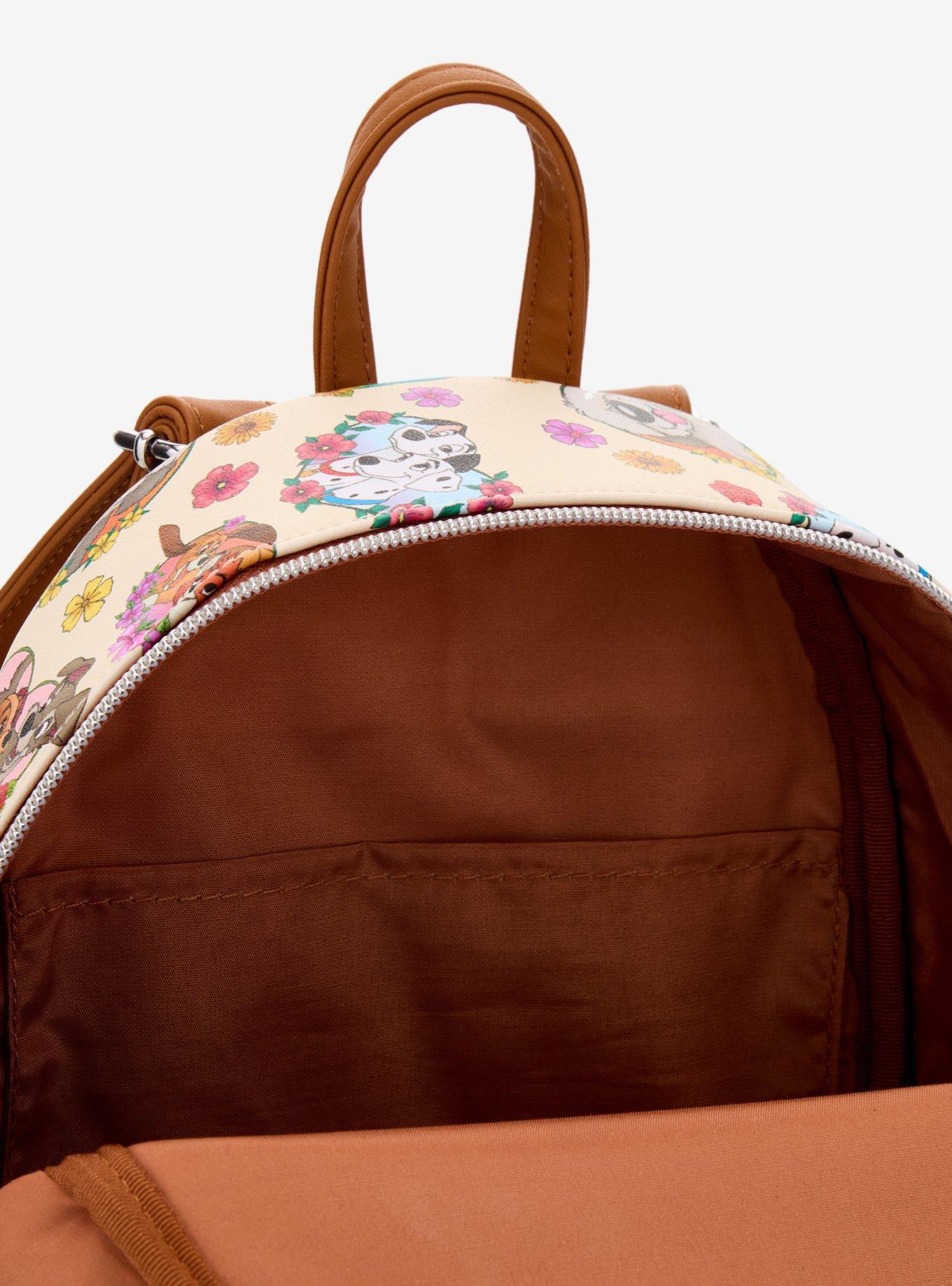 Loungefly Disney Dogs Flower Hearts Mini Backpack, , alternate