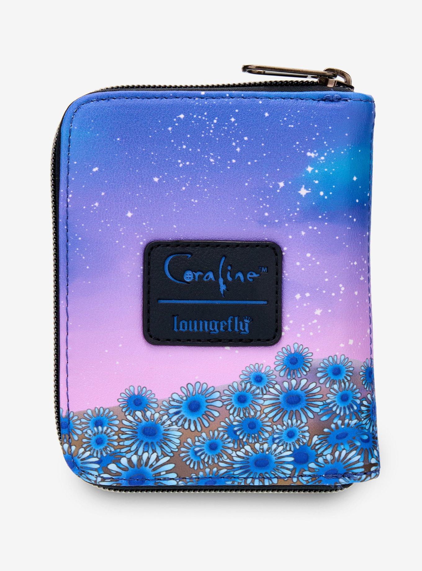 Loungefly Coraline Button Eye Flower Mini Zipper Wallet, , alternate