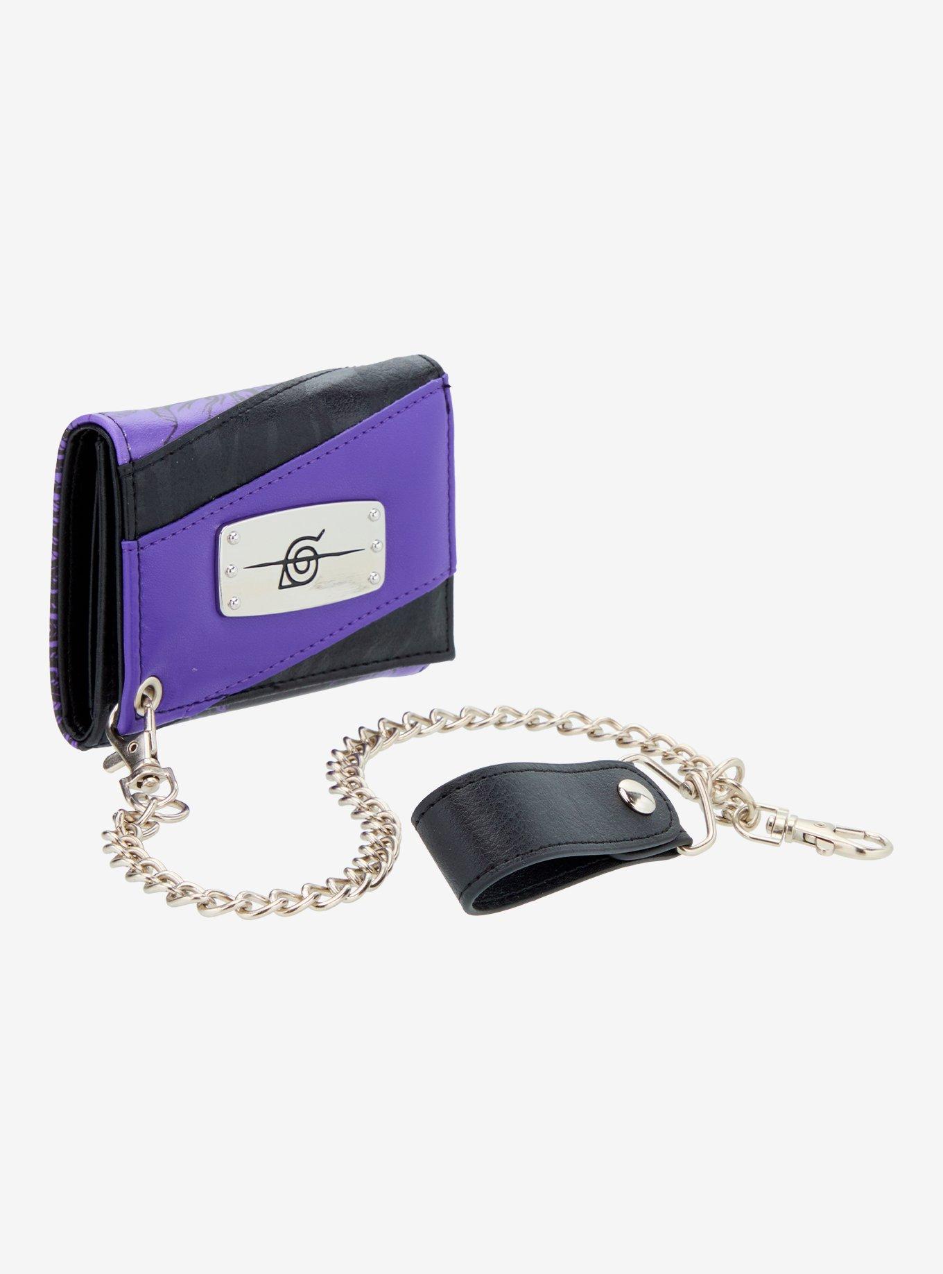 Naruto Shippuden Leaf Village Headband Trifold Chain Wallet, , hi-res