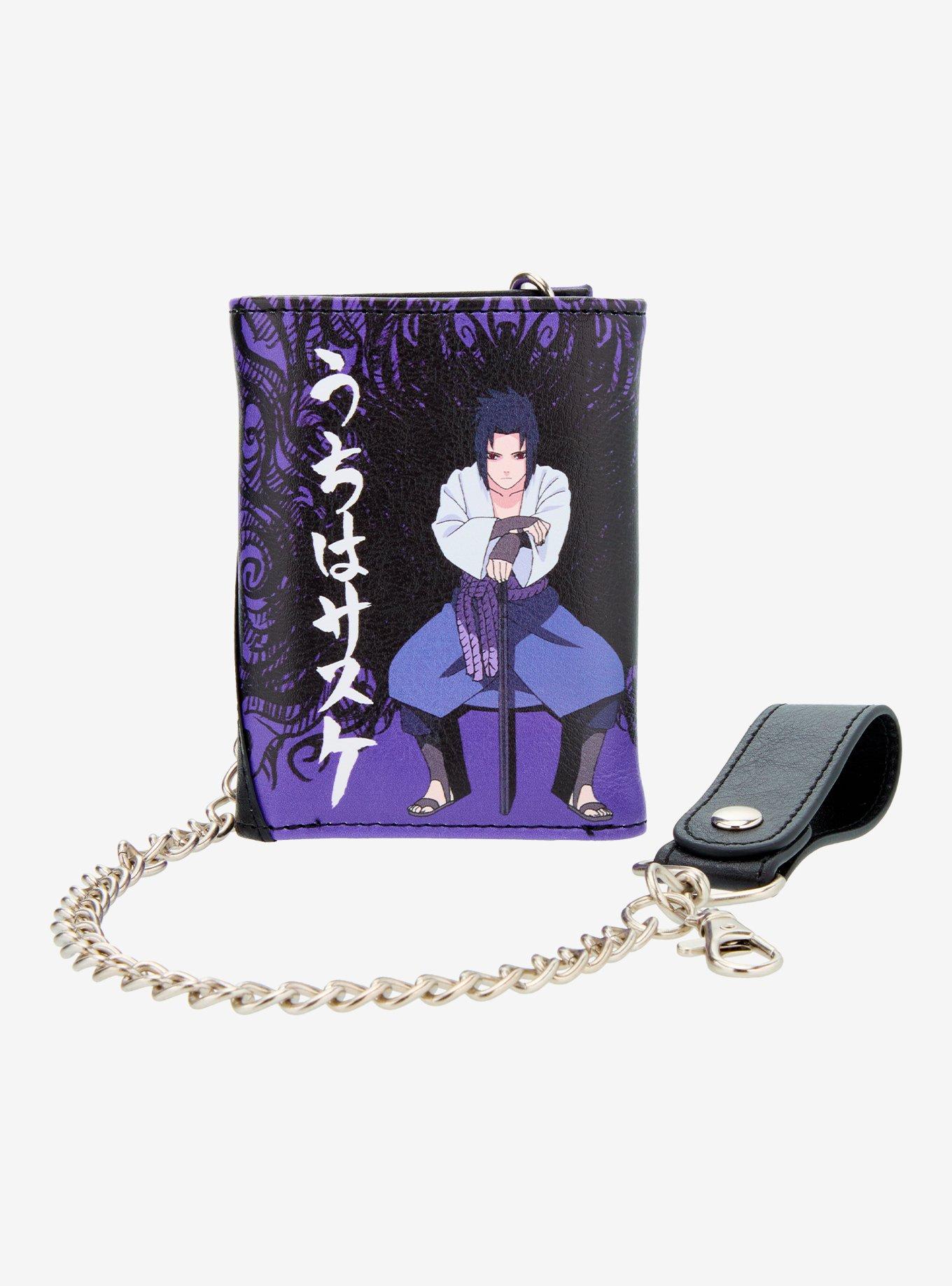 Naruto Shippuden Leaf Village Headband Trifold Chain Wallet, , alternate