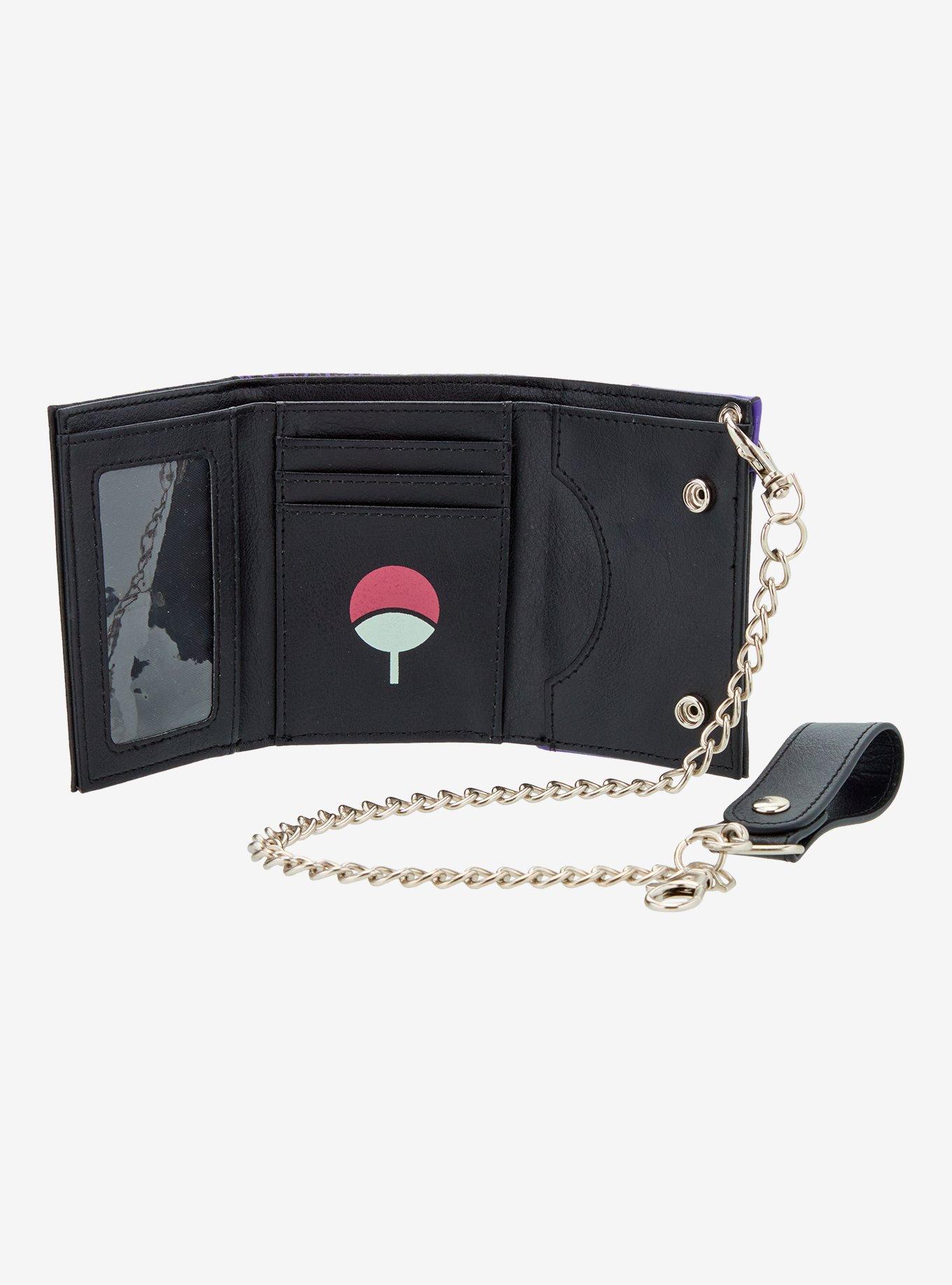 Naruto Shippuden Leaf Village Headband Trifold Chain Wallet, , alternate