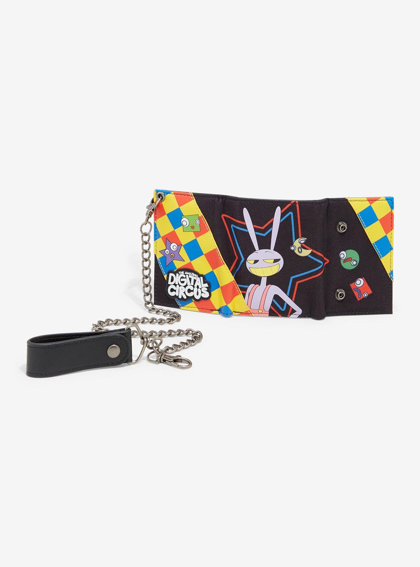 The Amazing Digital Circus Jax & Gloinks Trifold Wallet With Chain, , alternate
