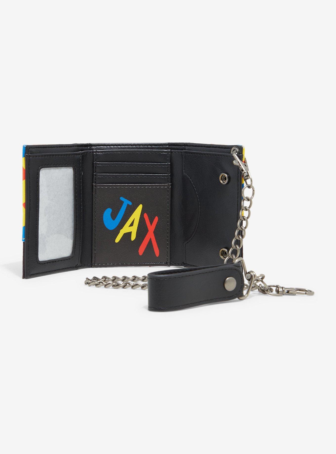 The Amazing Digital Circus Jax & Gloinks Trifold Wallet With Chain, , alternate
