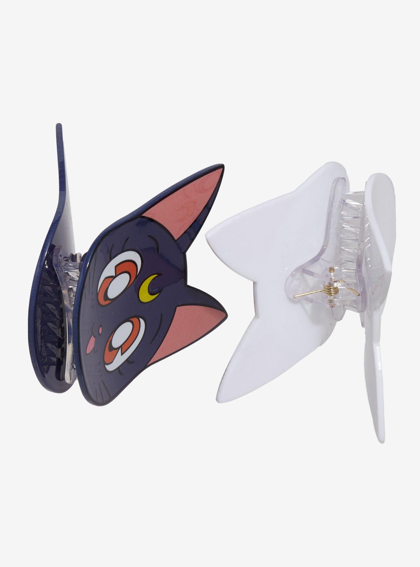 Sailor Moon Luna & Artemis Figural Hair Clip Set - BoxLunch Exclusive, , alternate