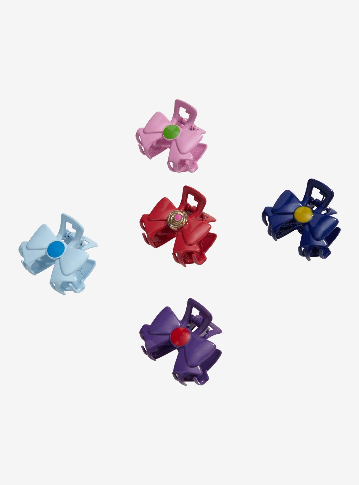 Sailor Moon Sailor Guardian Bows Metal Hair Clip Set - BoxLunch Exclusive, , alternate