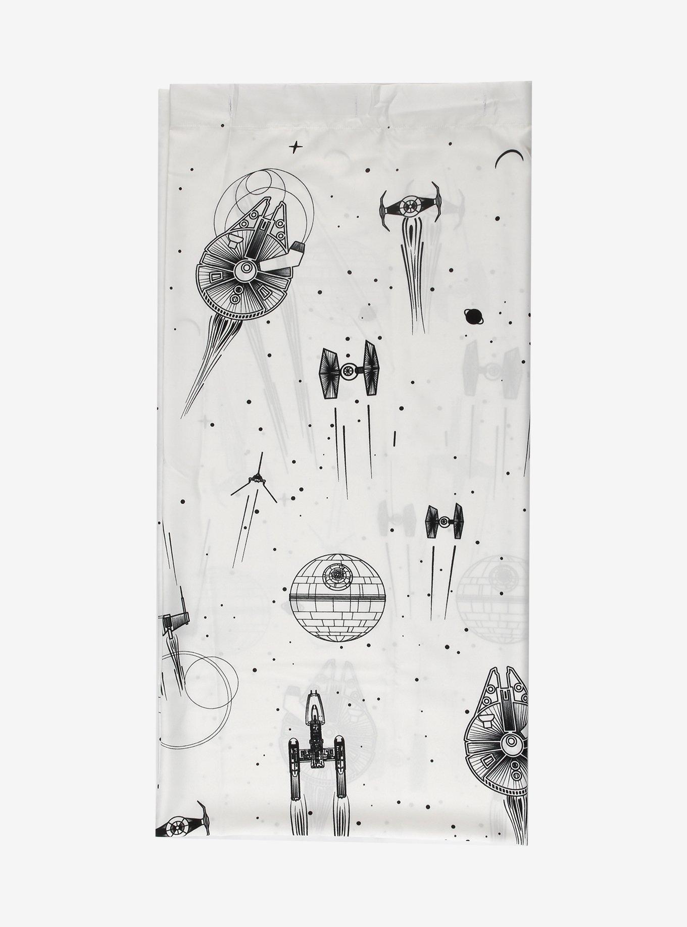 Star Wars Ships Allover Print Shower Curtain, , hi-res