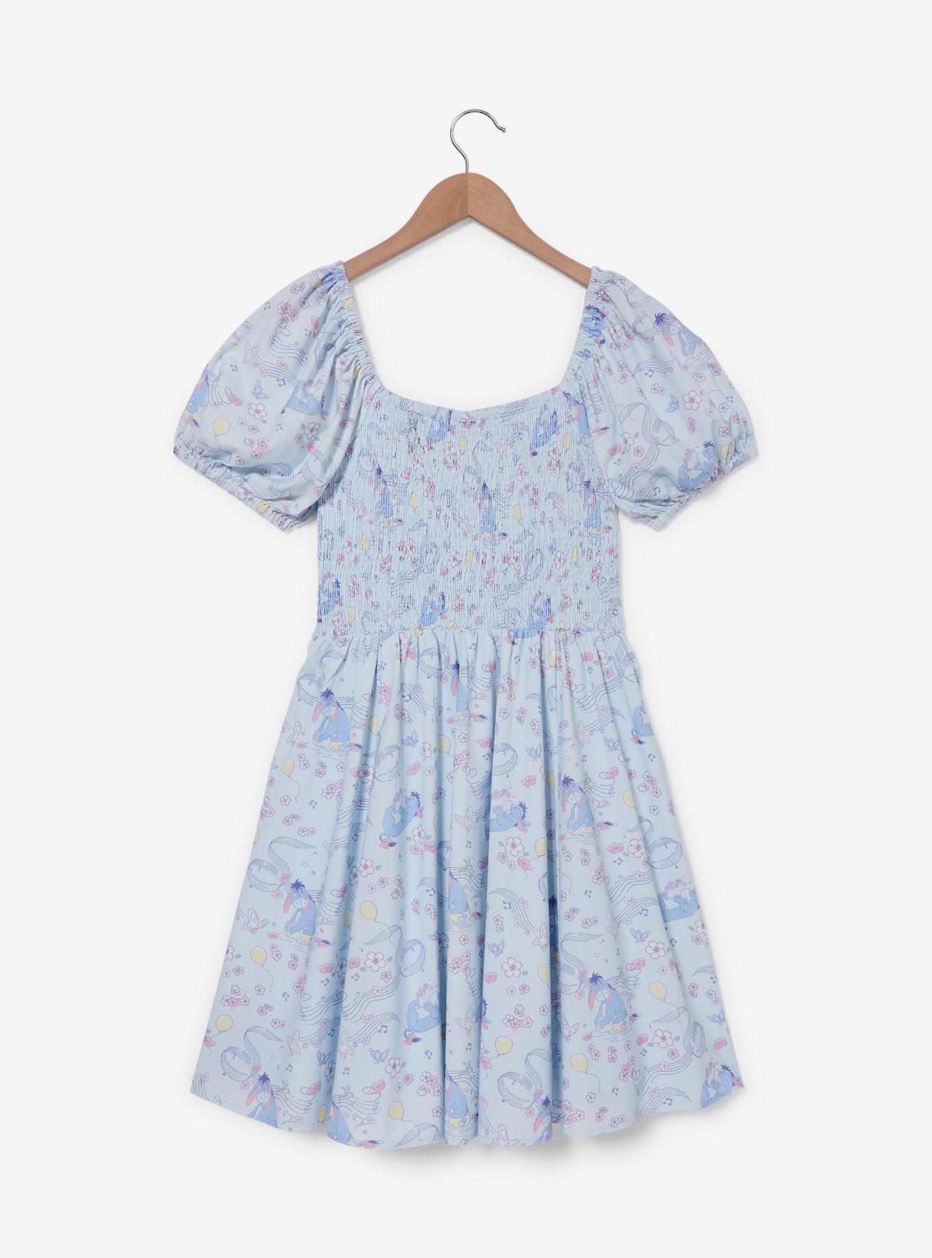 Disney Winnie The Pooh Eeyore Floral Allover Print Dress, , hi-res