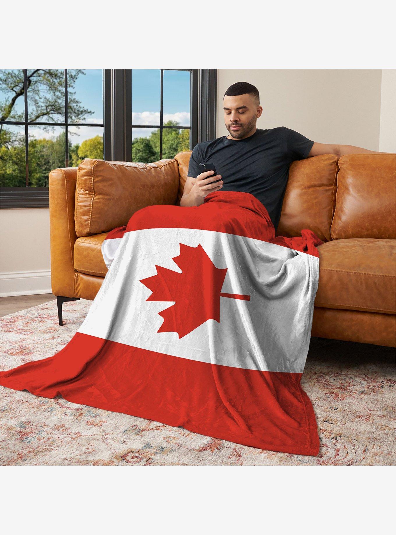 Canada Flag Silk Touch Throw Blanket, , alternate