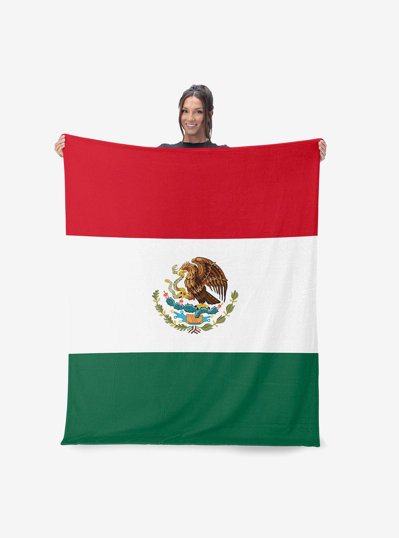 Mexico Flag Silk Touch Throw Blanket, , hi-res