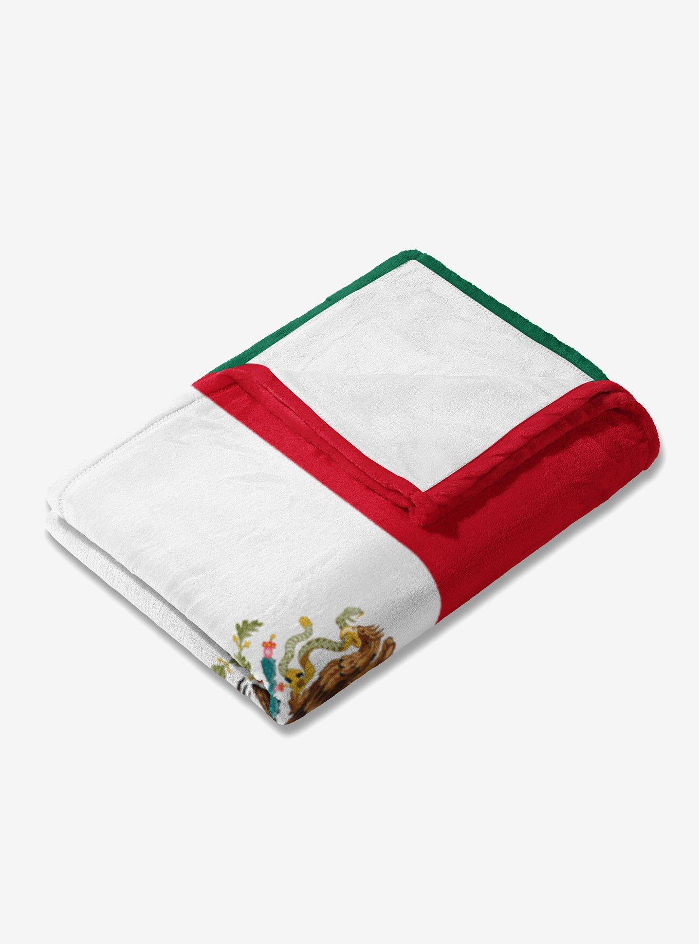 Mexico Flag Silk Touch Throw Blanket, , alternate
