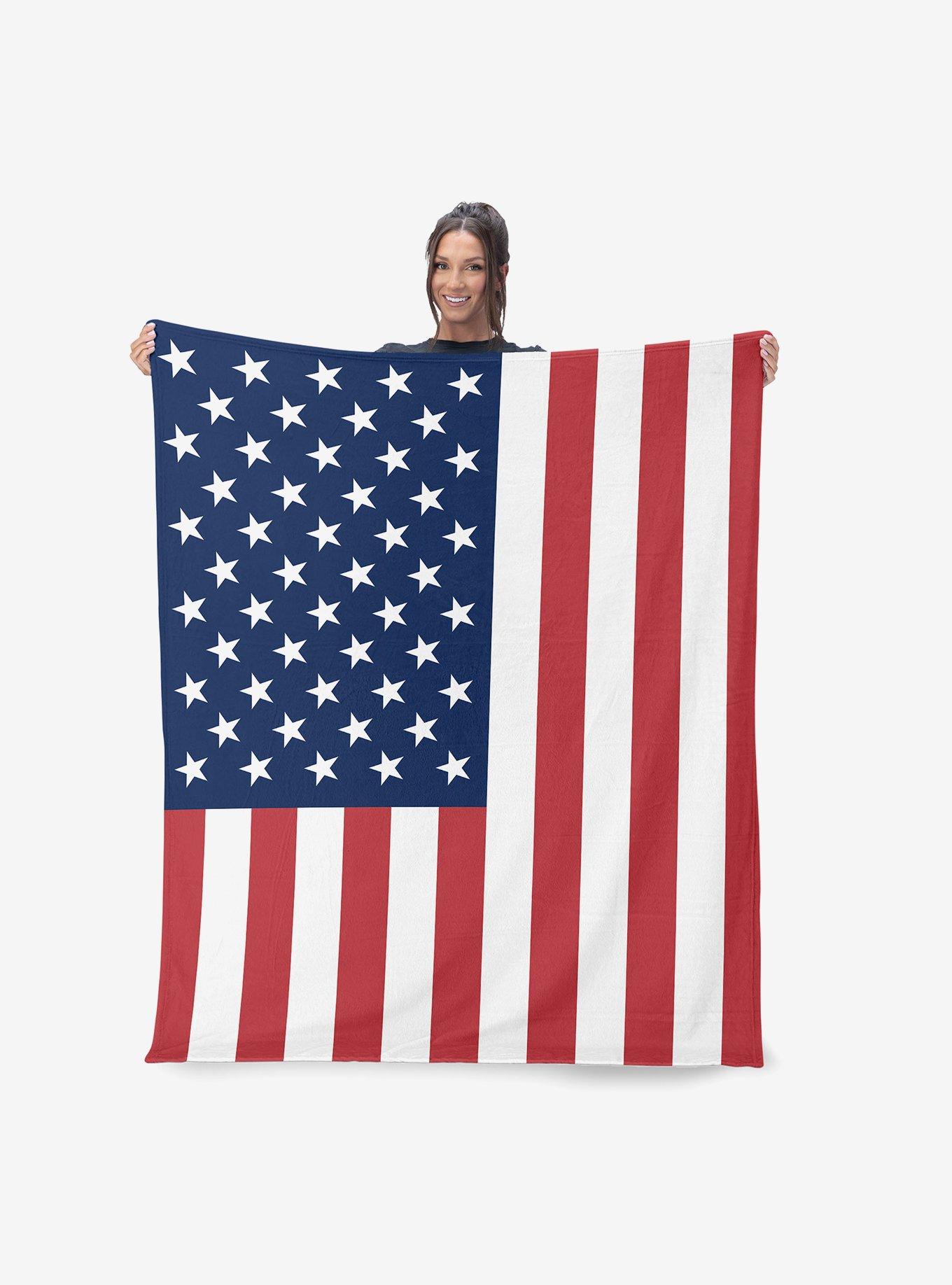 USA Flag Silk Touch Throw Blanket, , hi-res
