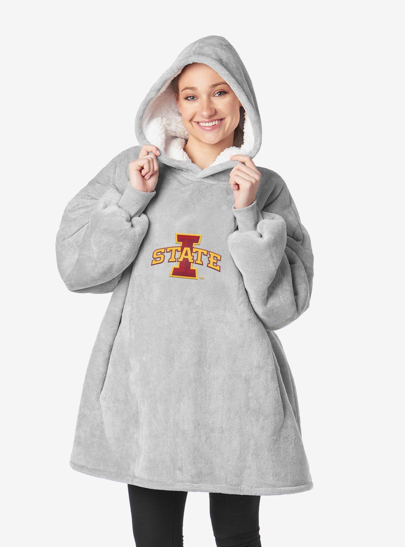 NCAA Iowa State Cyclones Heather Grey Pullover Hoodie, , alternate
