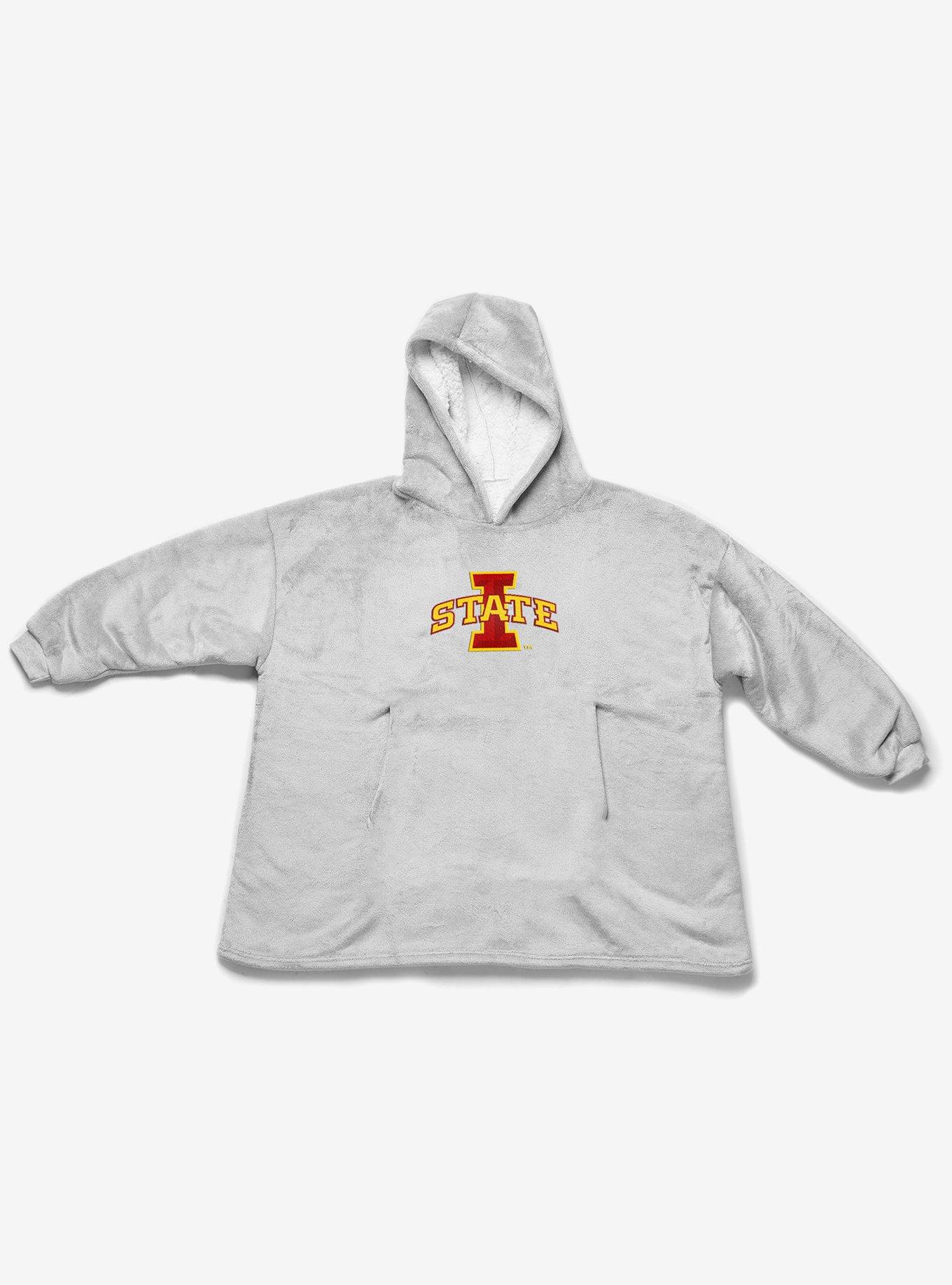 NCAA Iowa State Cyclones Heather Grey Pullover Hoodie, , alternate