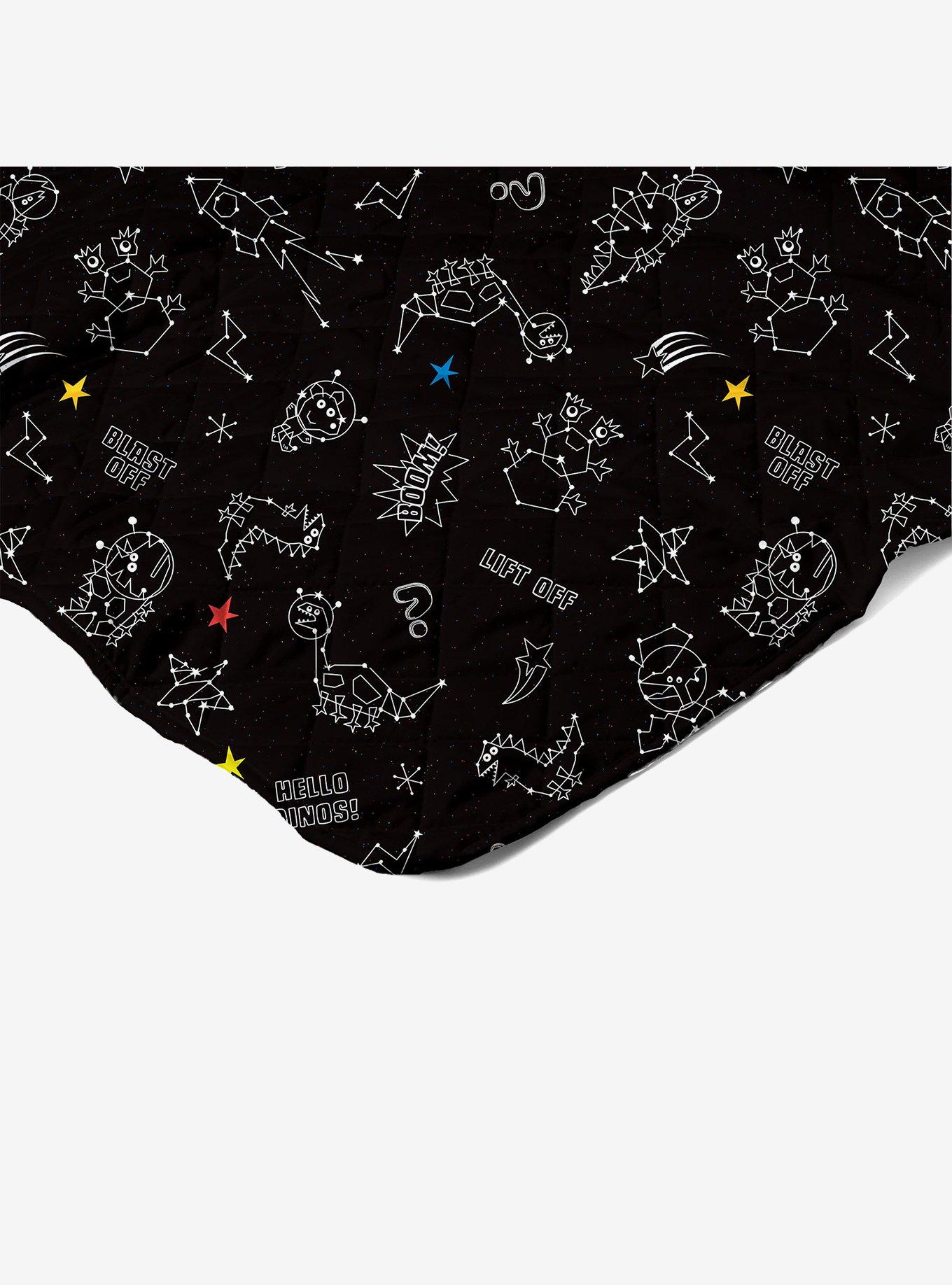 Peppa Pig Dino Stars Quilted Throw Blanket, , alternate