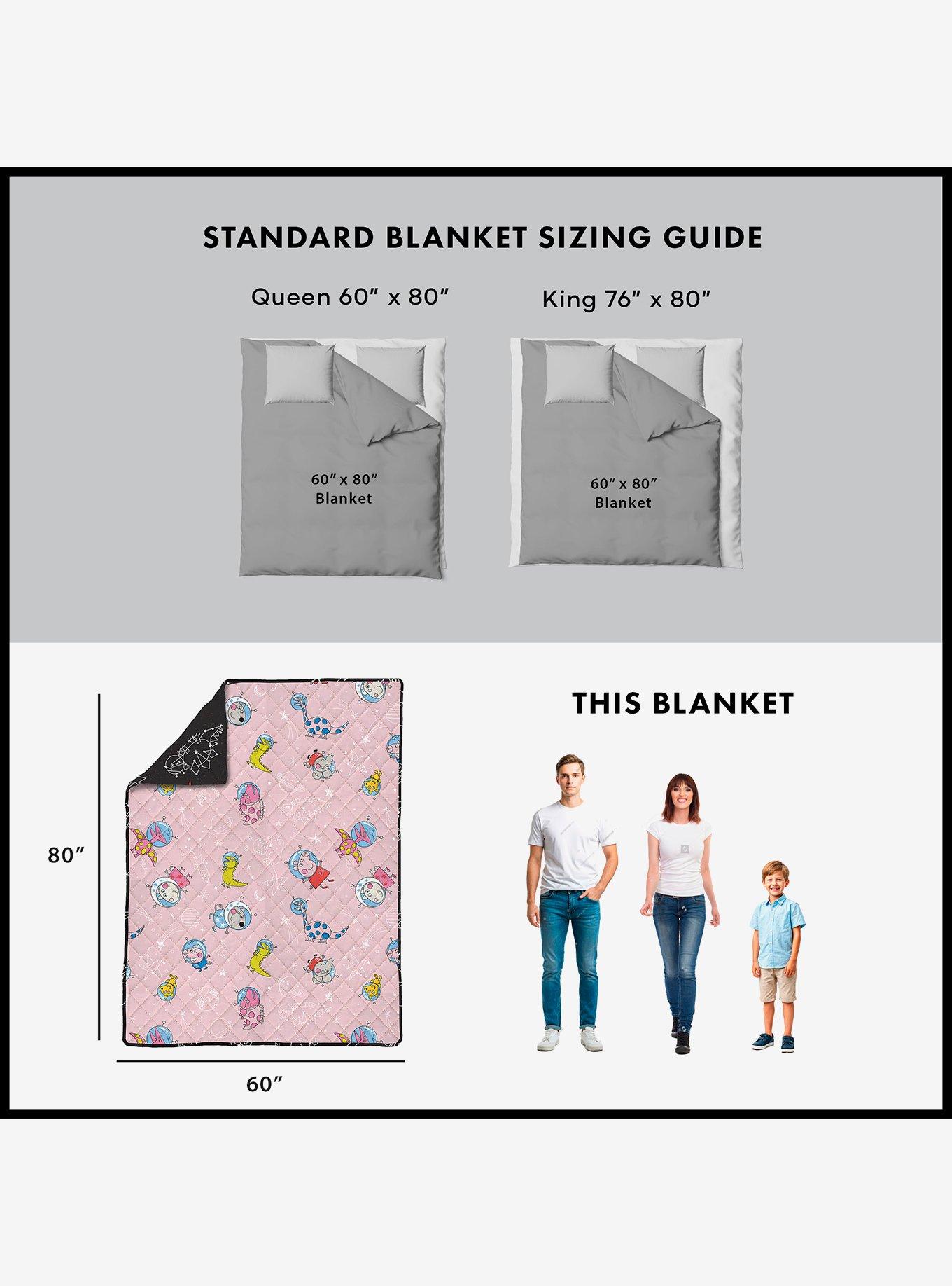 Peppa Pig Dino Stars Quilted Throw Blanket, , alternate