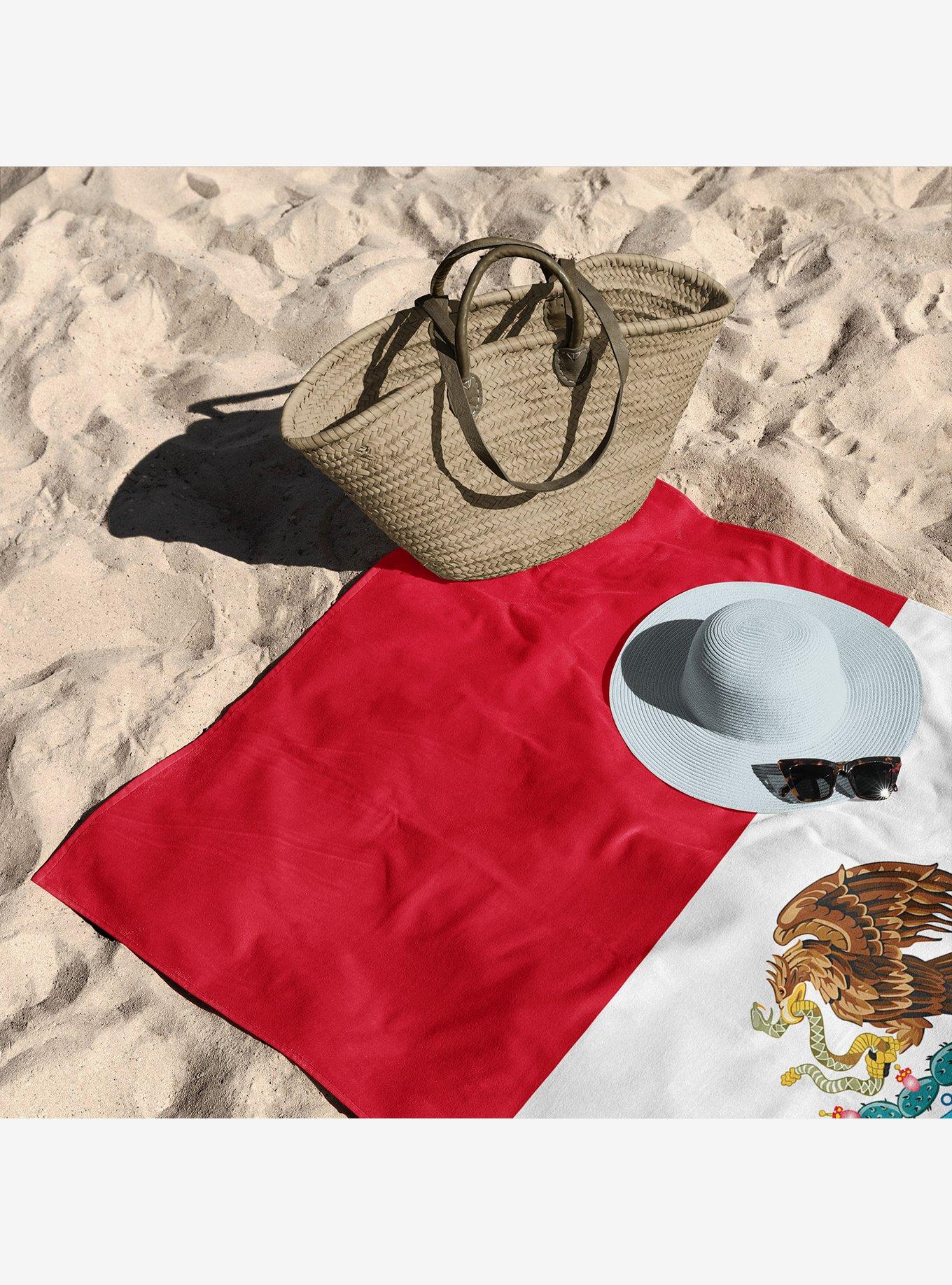Mexico Flag Beach Towel, , hi-res