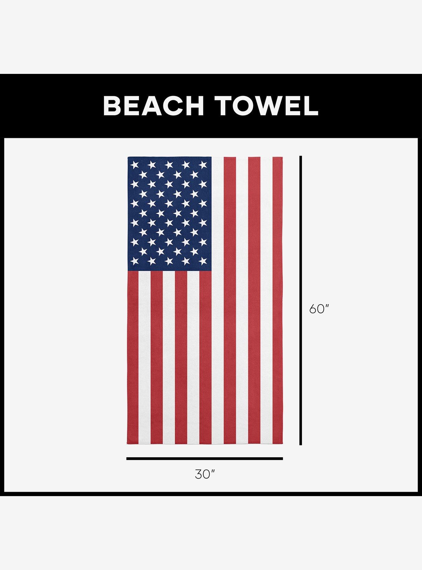 USA Flag Beach Towel, , hi-res