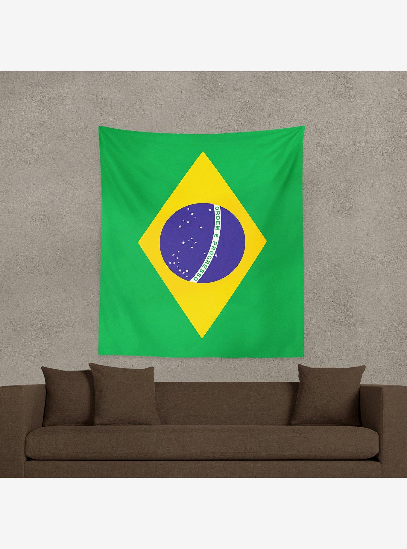 Brazil Flag 50x60" Wall Hanging, , alternate