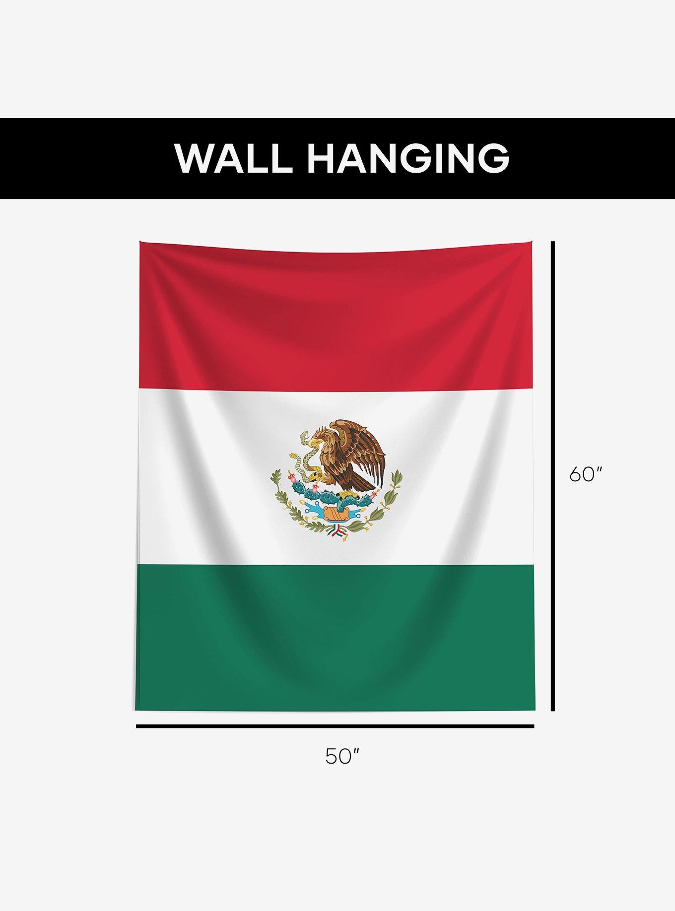 Mexico Flag 50x60" Wall Hanging, , alternate