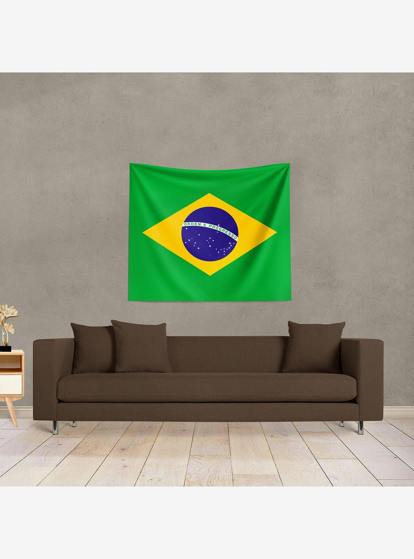 Brazil Flag 34x40" Wall Hanging