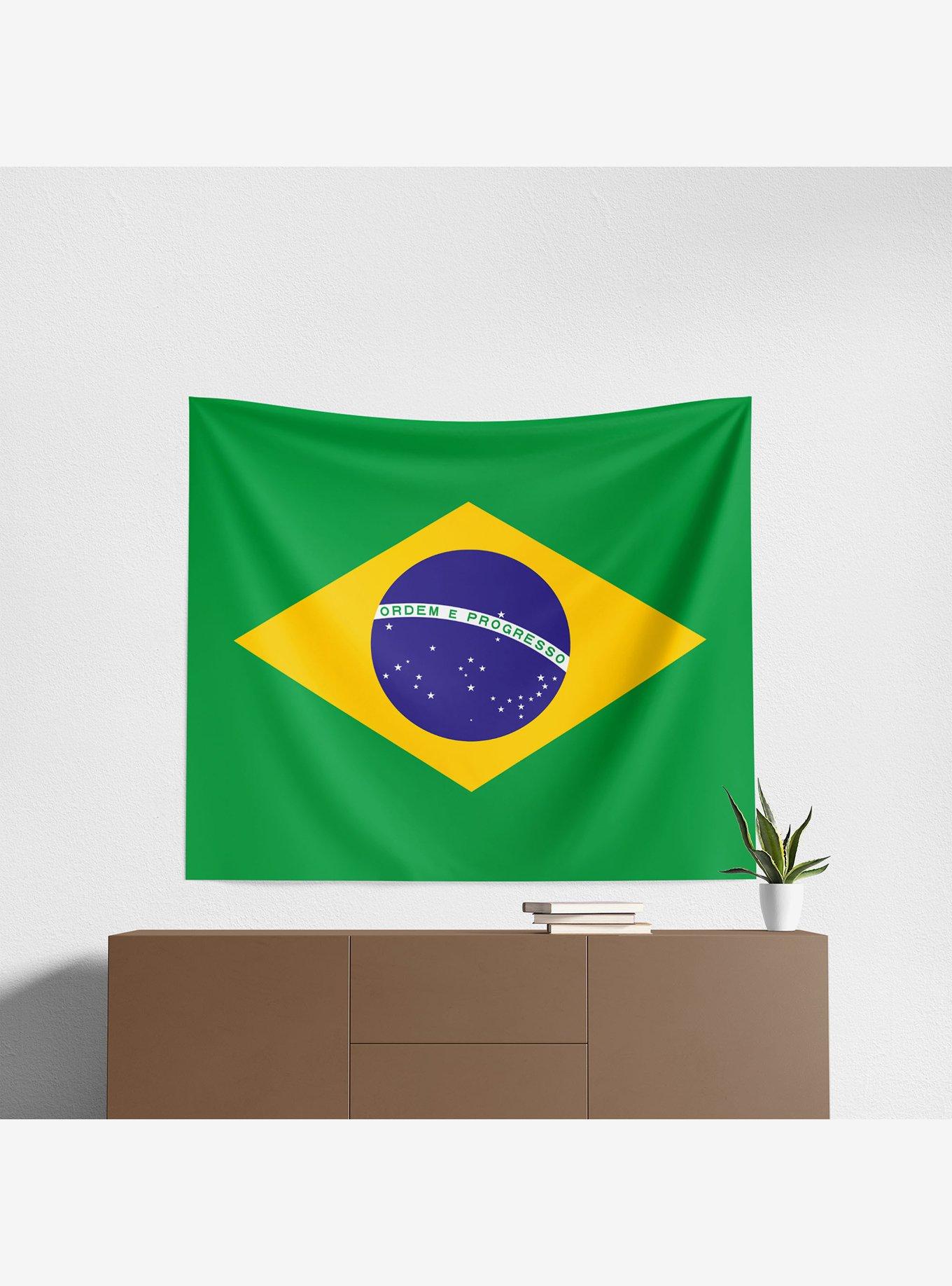 Brazil Flag 34x40" Wall Hanging