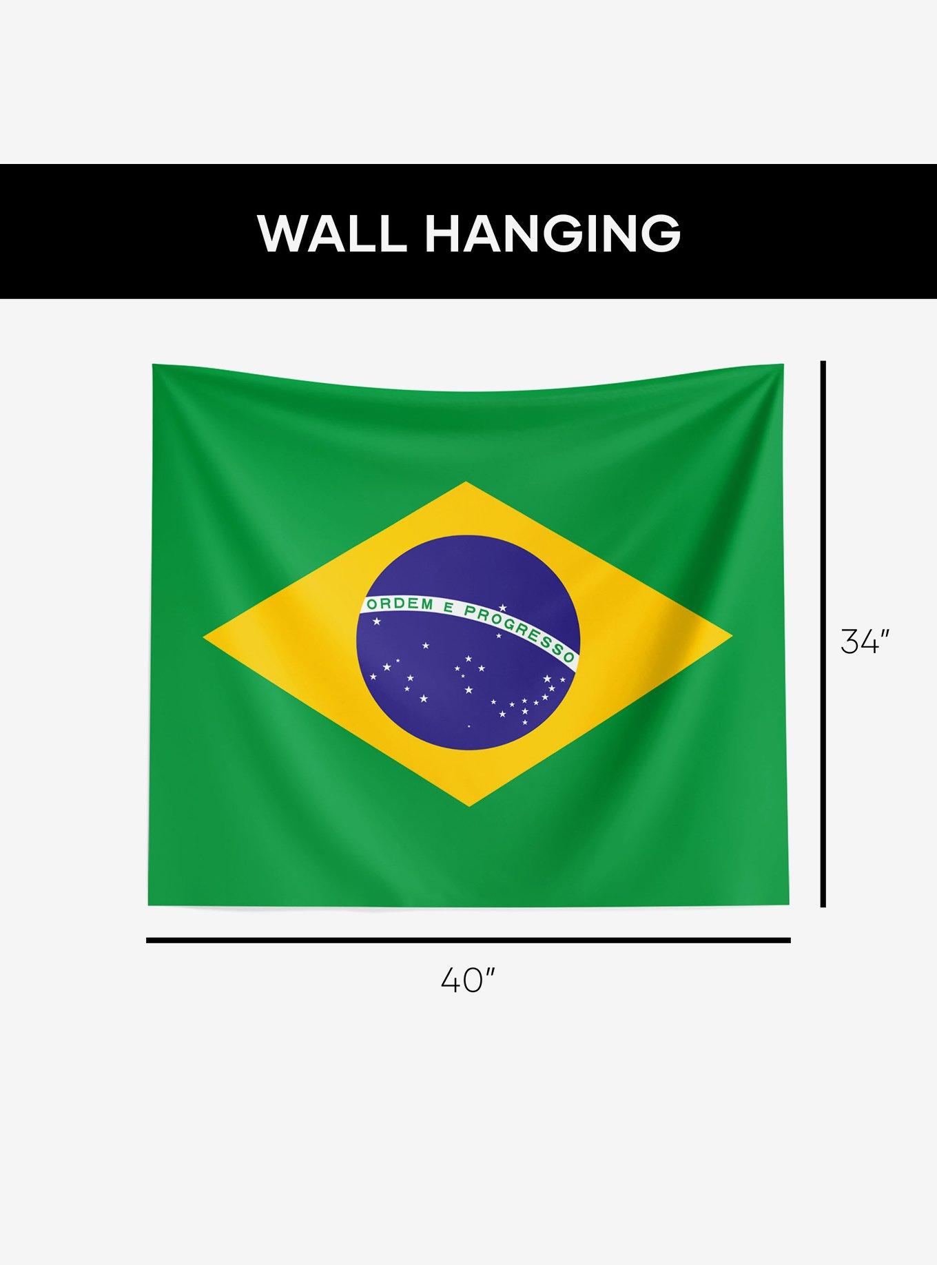 Brazil Flag 34x40" Wall Hanging, , alternate