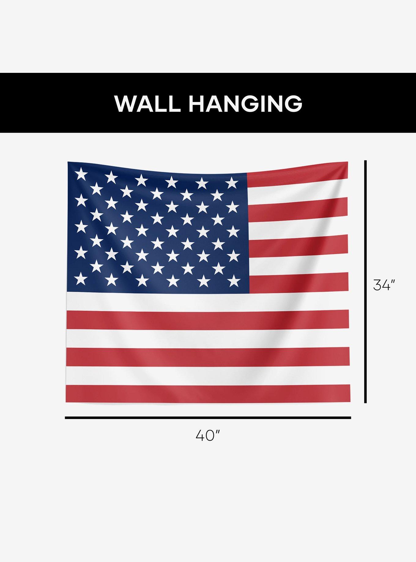 USA Flag 34x40" Wall Hanging, , alternate