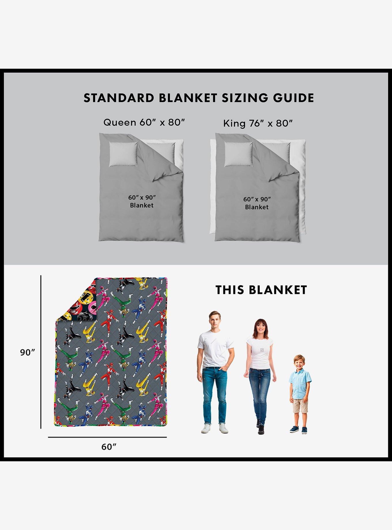 Mighty Morphin Power Rangers Go Twin Quilted Blanket, , alternate