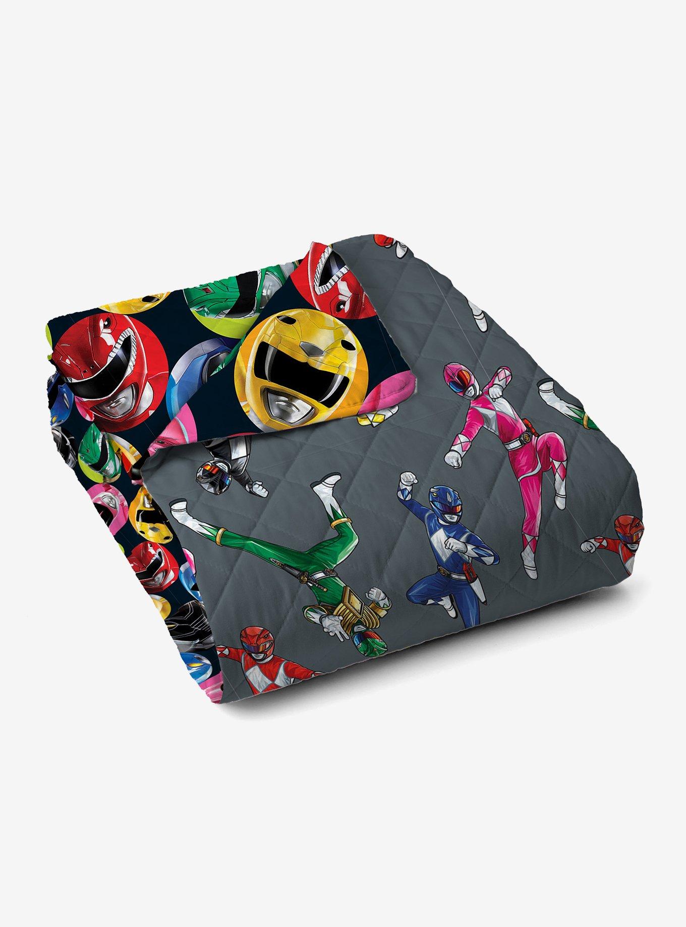 Mighty Morphin Power Rangers Go Full/Queen Quilted Blanket, , alternate