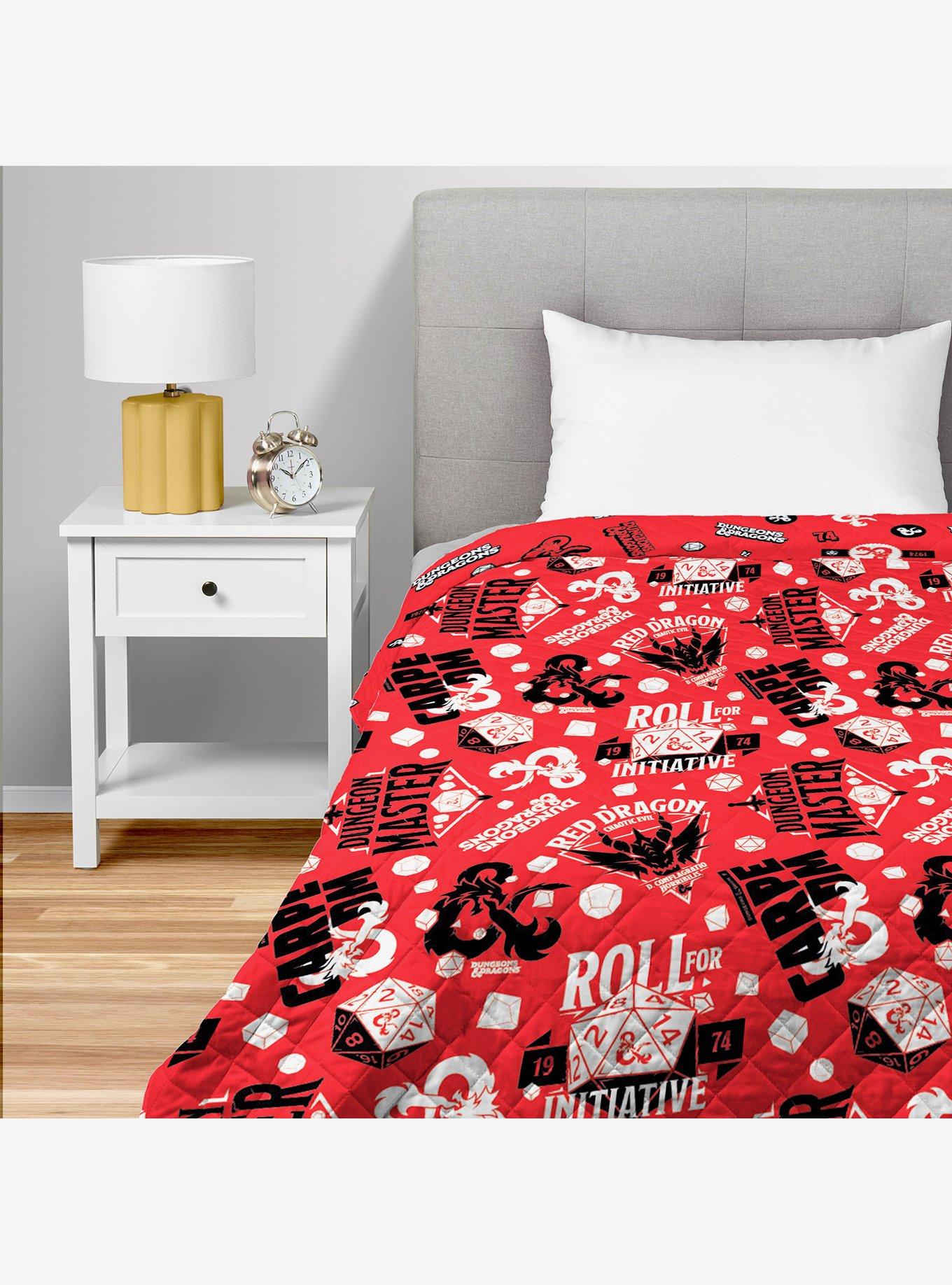 Dungeons & Dragons Roll For Initiative Full/Queen Quilted Blanket, , hi-res
