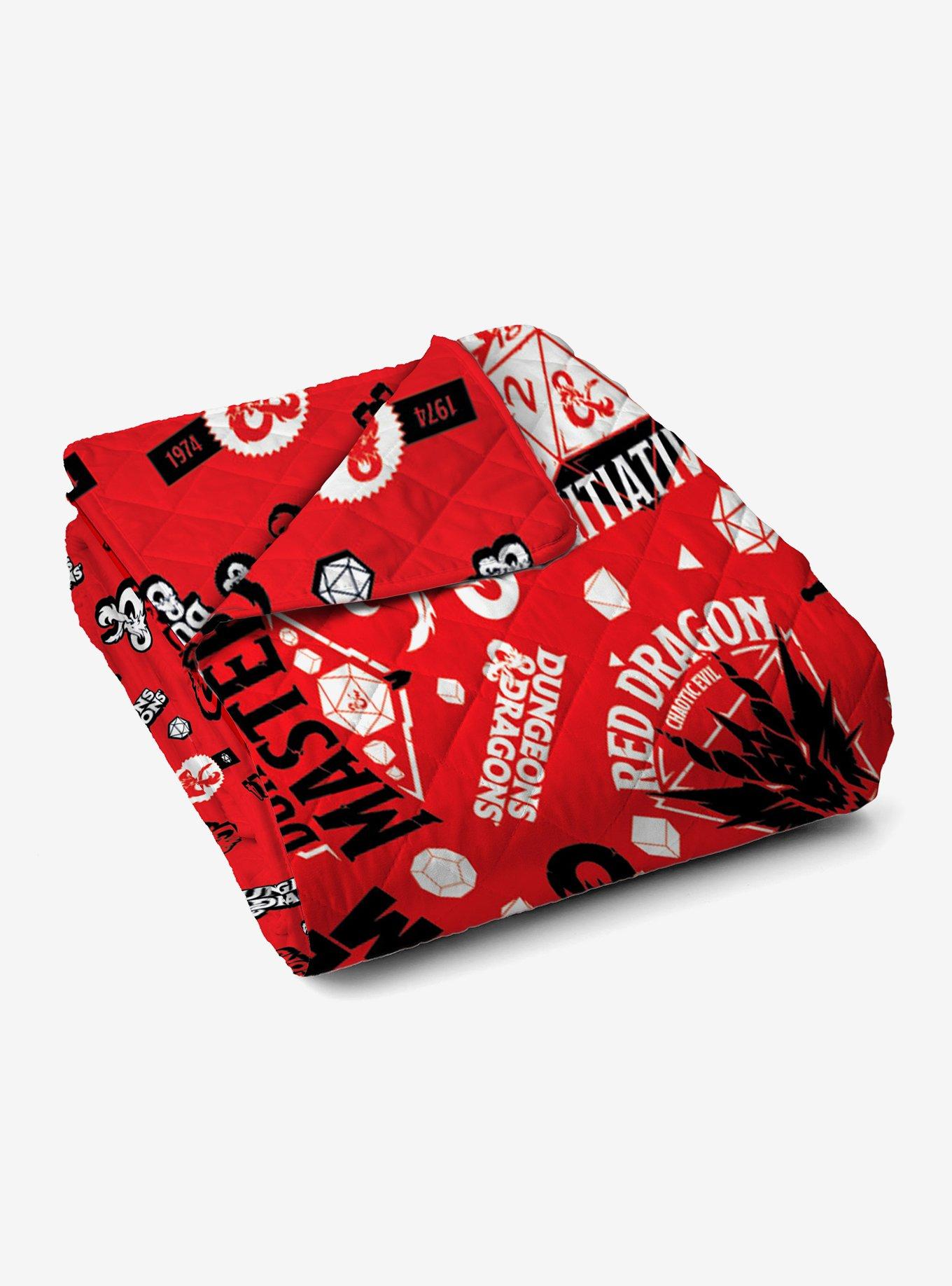 Dungeons & Dragons Roll For Initiative Full/Queen Quilted Blanket, , alternate