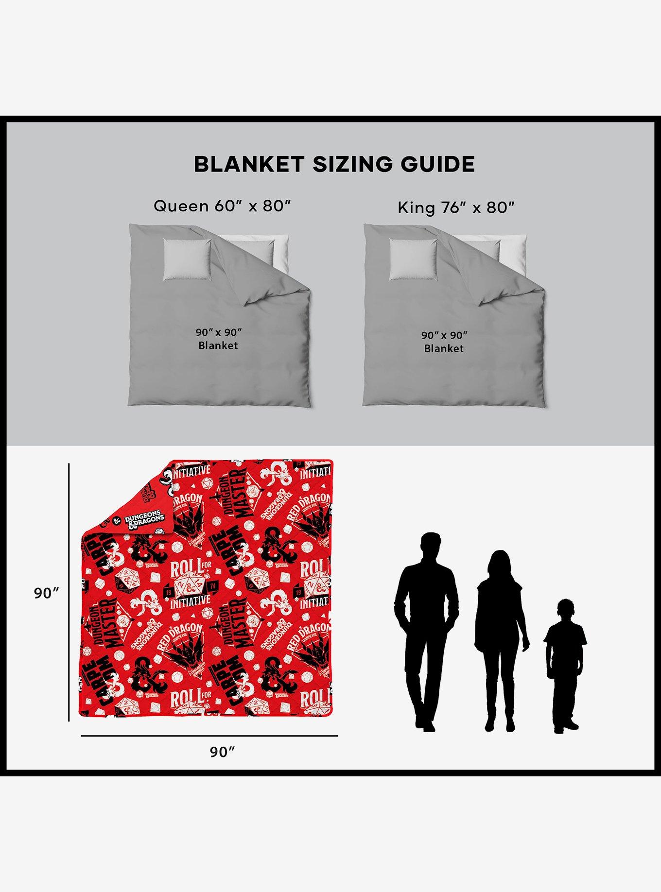 Dungeons & Dragons Roll For Initiative Full/Queen Quilted Blanket, , alternate