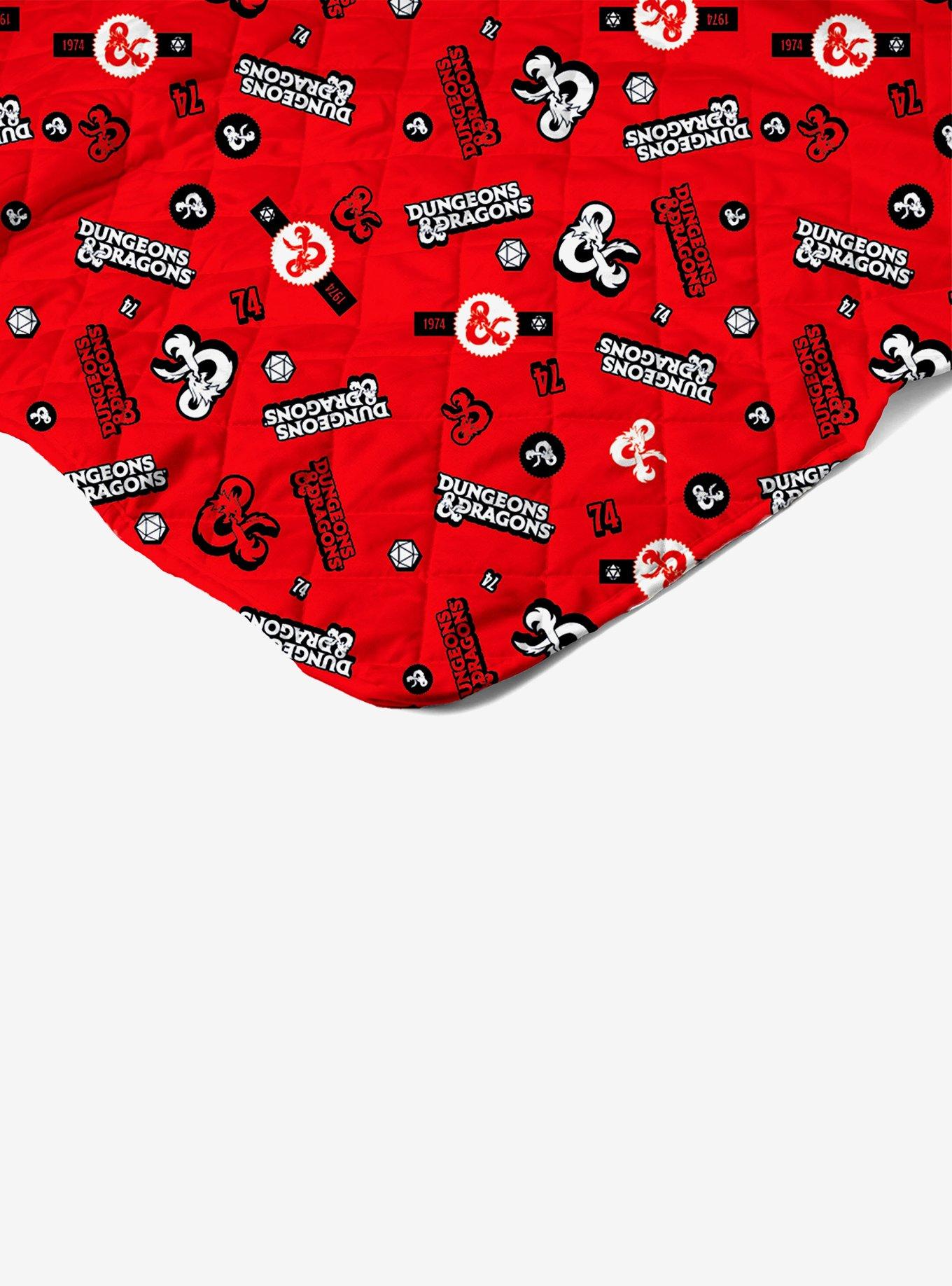 Dungeons & Dragons Roll For Initiative Full/Queen Quilted Blanket, , alternate