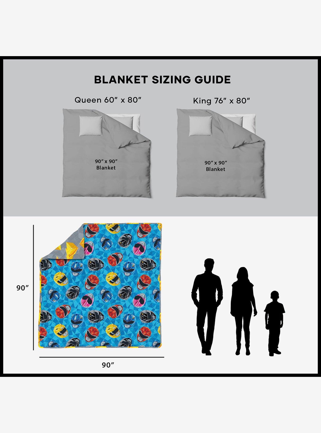 Mighty Morphin Power Rangers Geo Power Full/Queen Quilted Blanket, , alternate