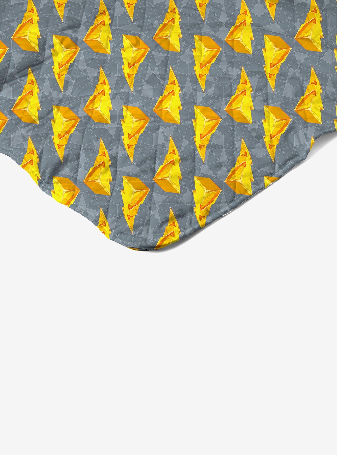 Mighty Morphin Power Rangers Geo Power Full/Queen Quilted Blanket, , alternate