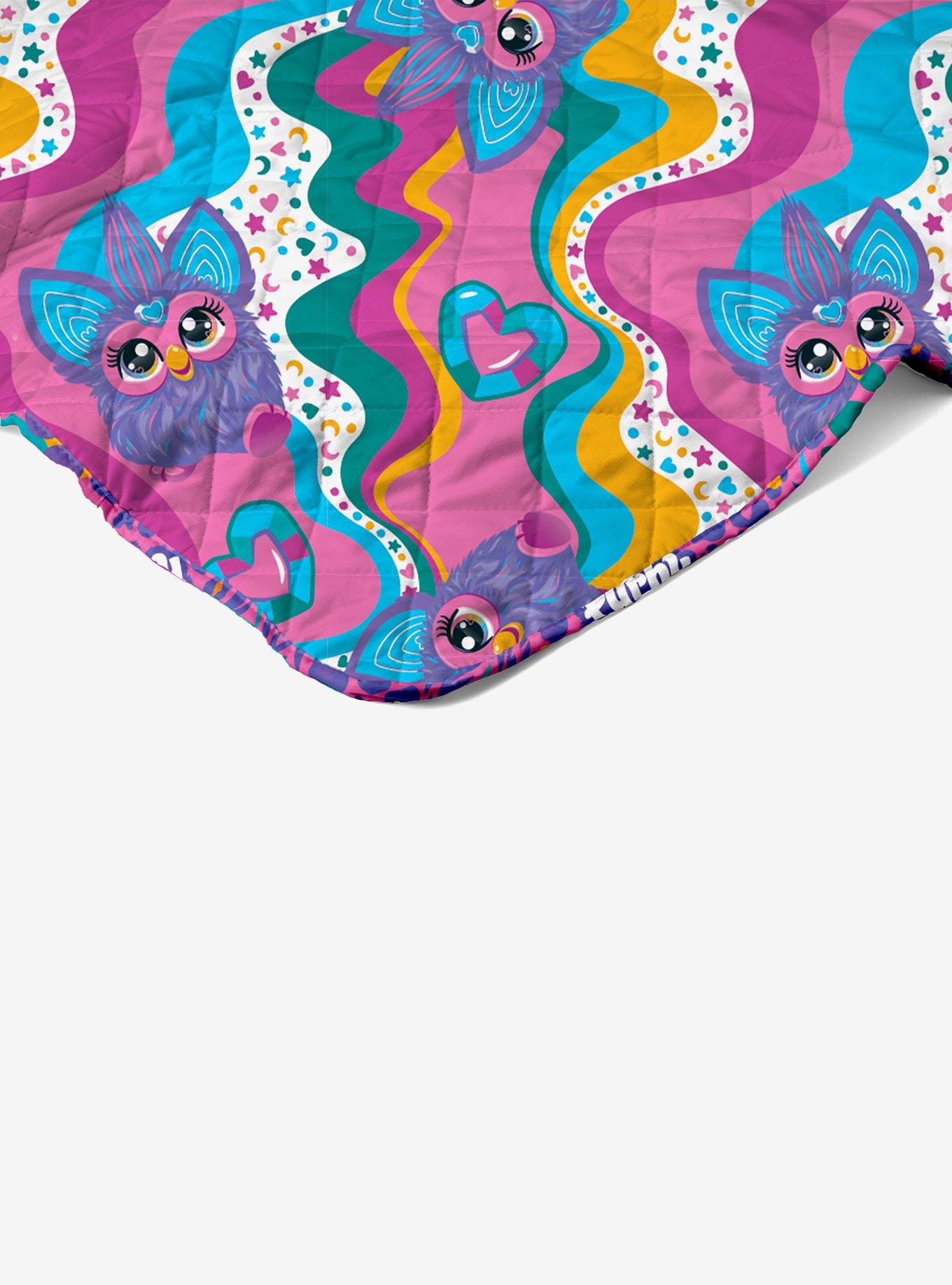 Furby World Quilted Throw Blanket, , alternate