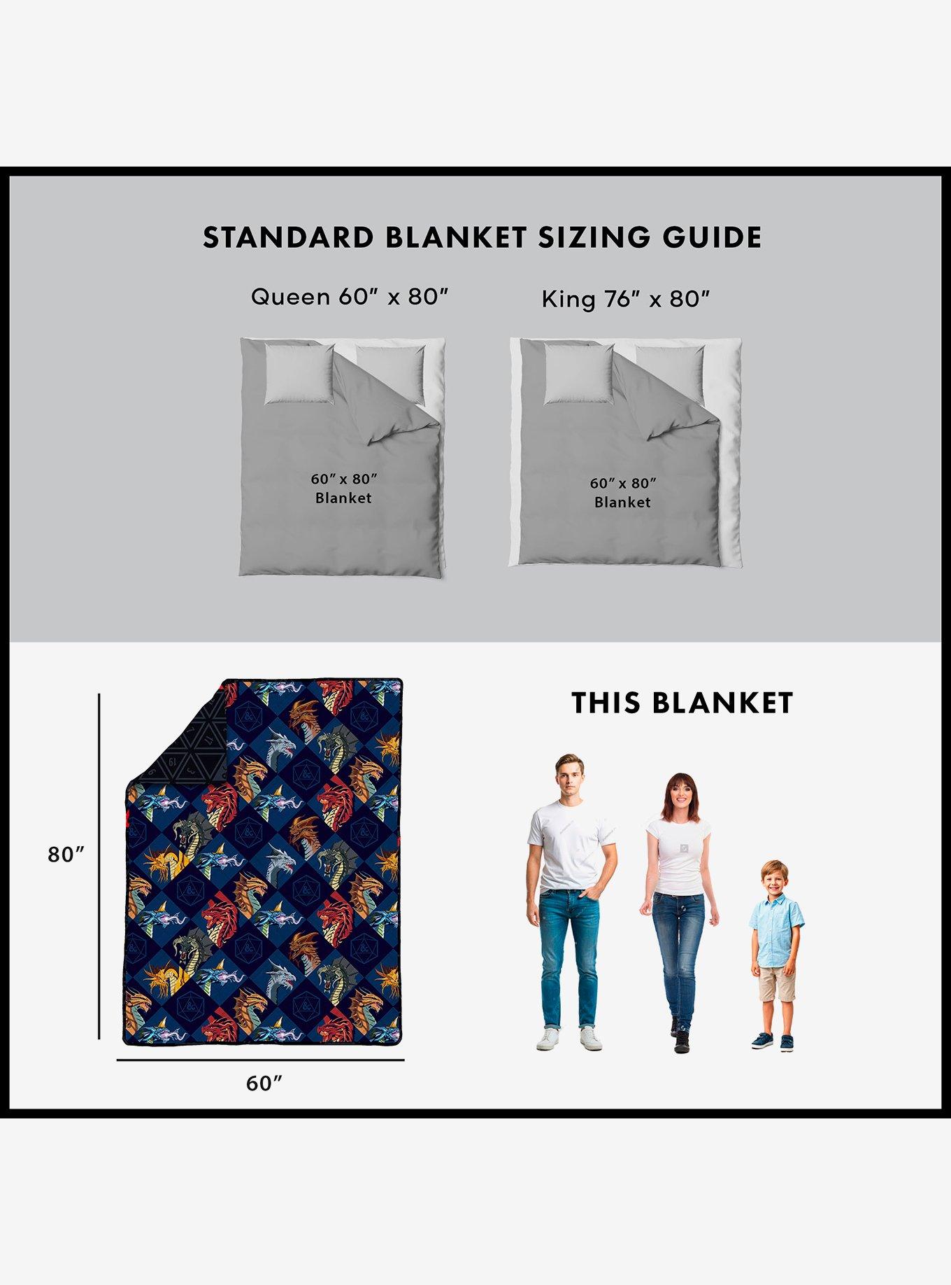 Dungeons & Dragons and Dice Quilted Throw Blanket, , alternate
