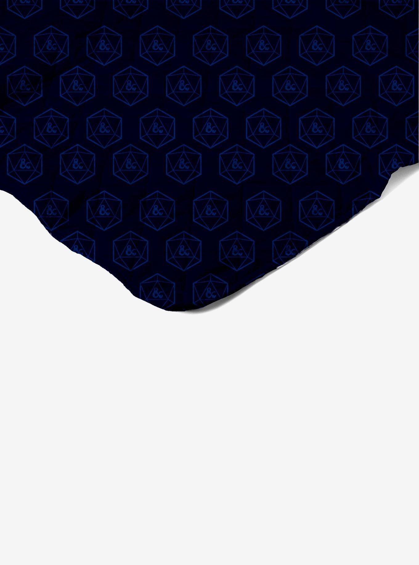 Dungeons & Dragons and Dice Quilted Throw Blanket
